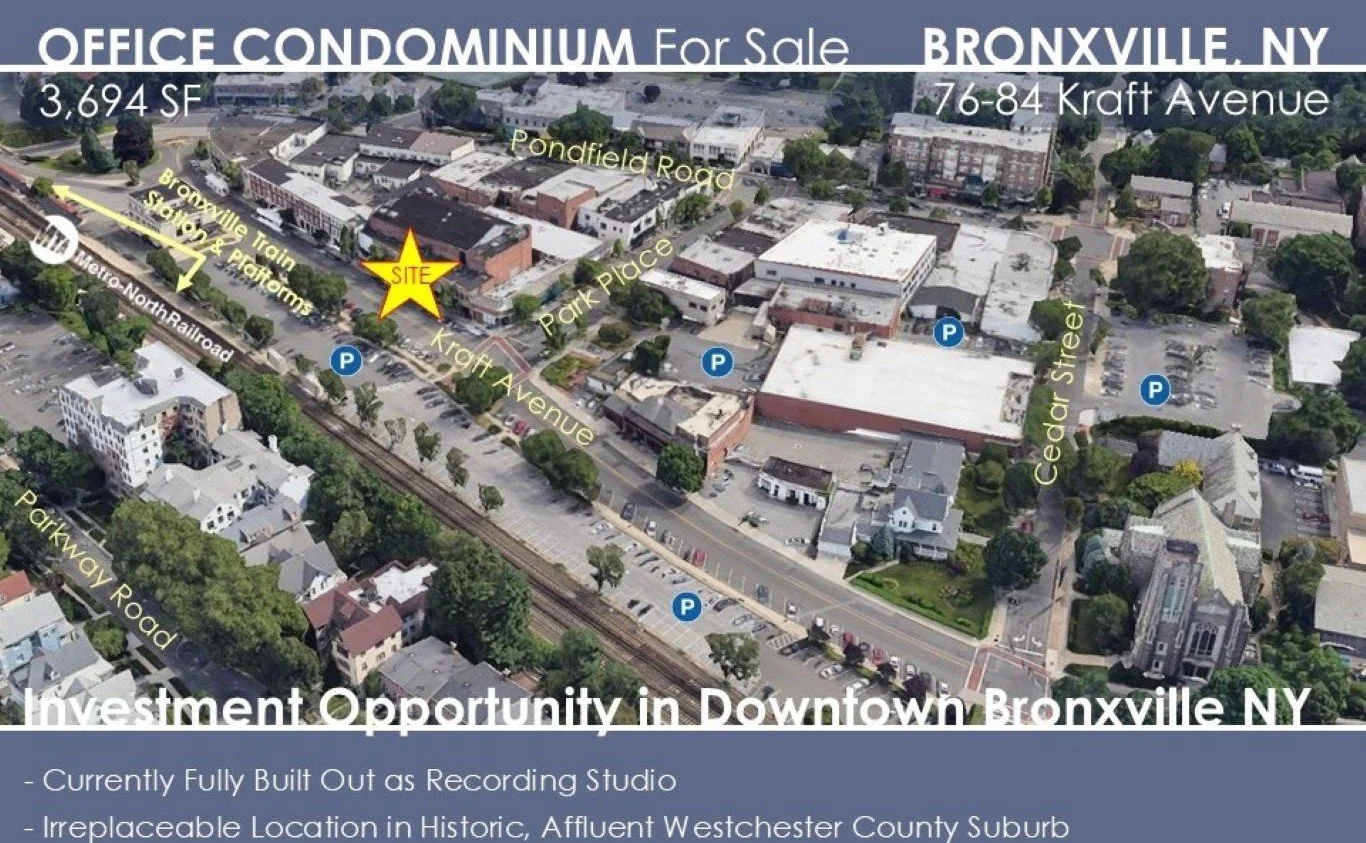 84 Kraft Ave Bronxville Recording Studio Office Condominium for Sale - Admiral M