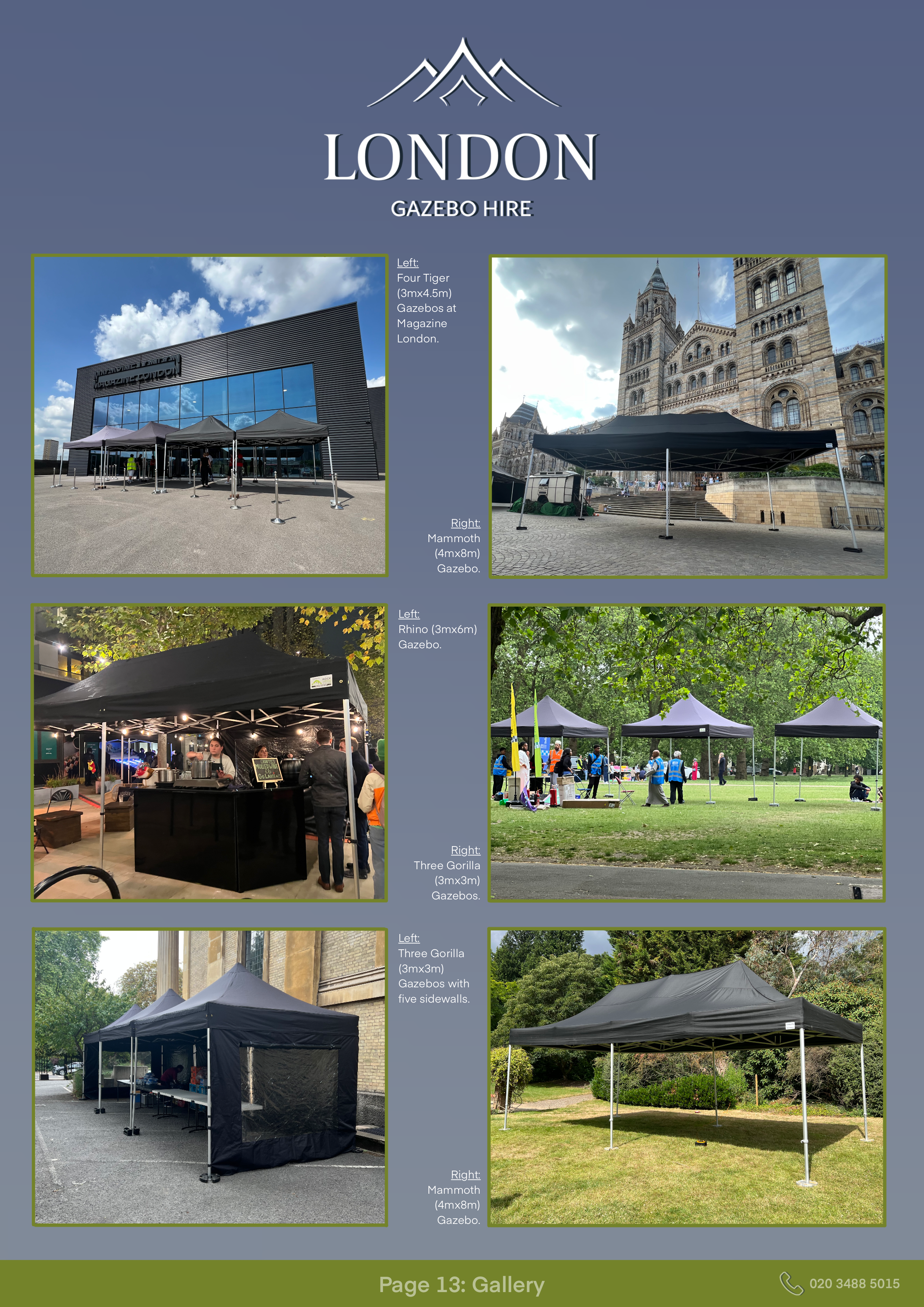 Corporate Party Hire Gazebo Marquee