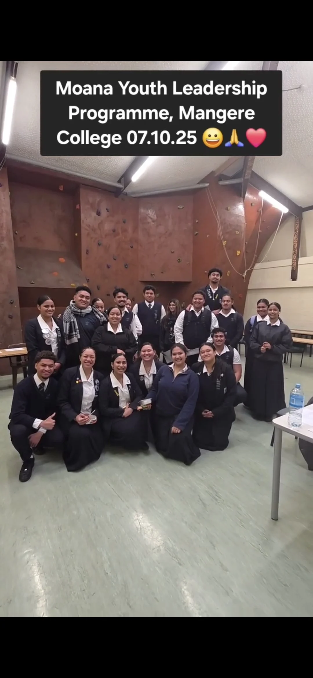 Year 12 & 13 Students from Mangere College, during Pasifika Leadership Programme facilitated by Brian Sagala.