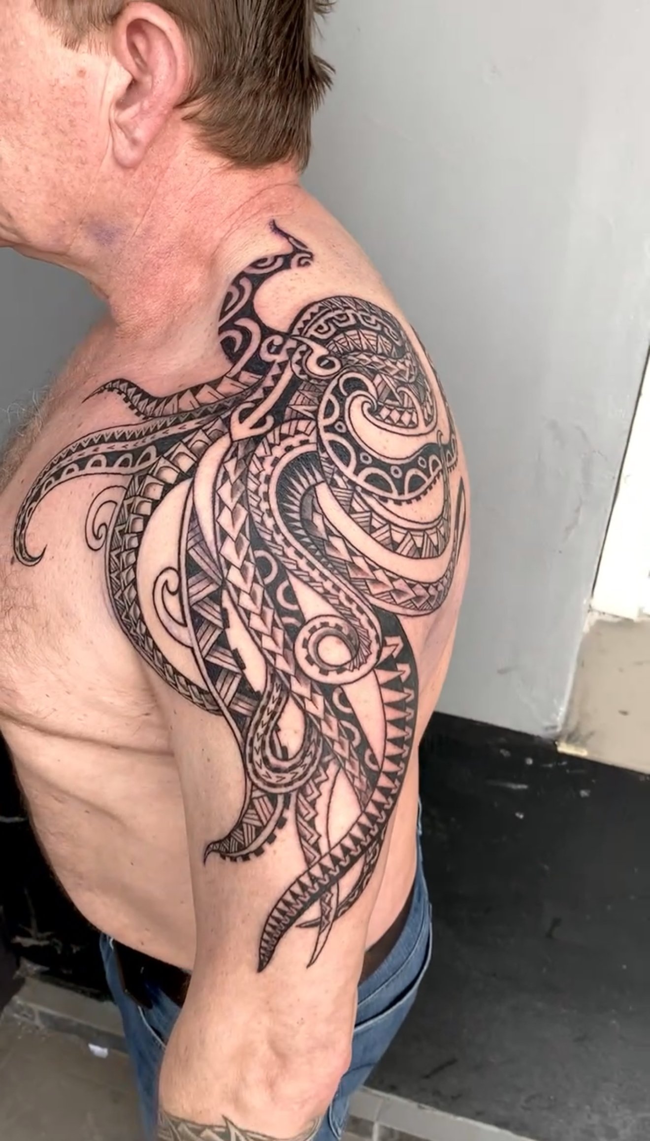 maori octopus tattoo