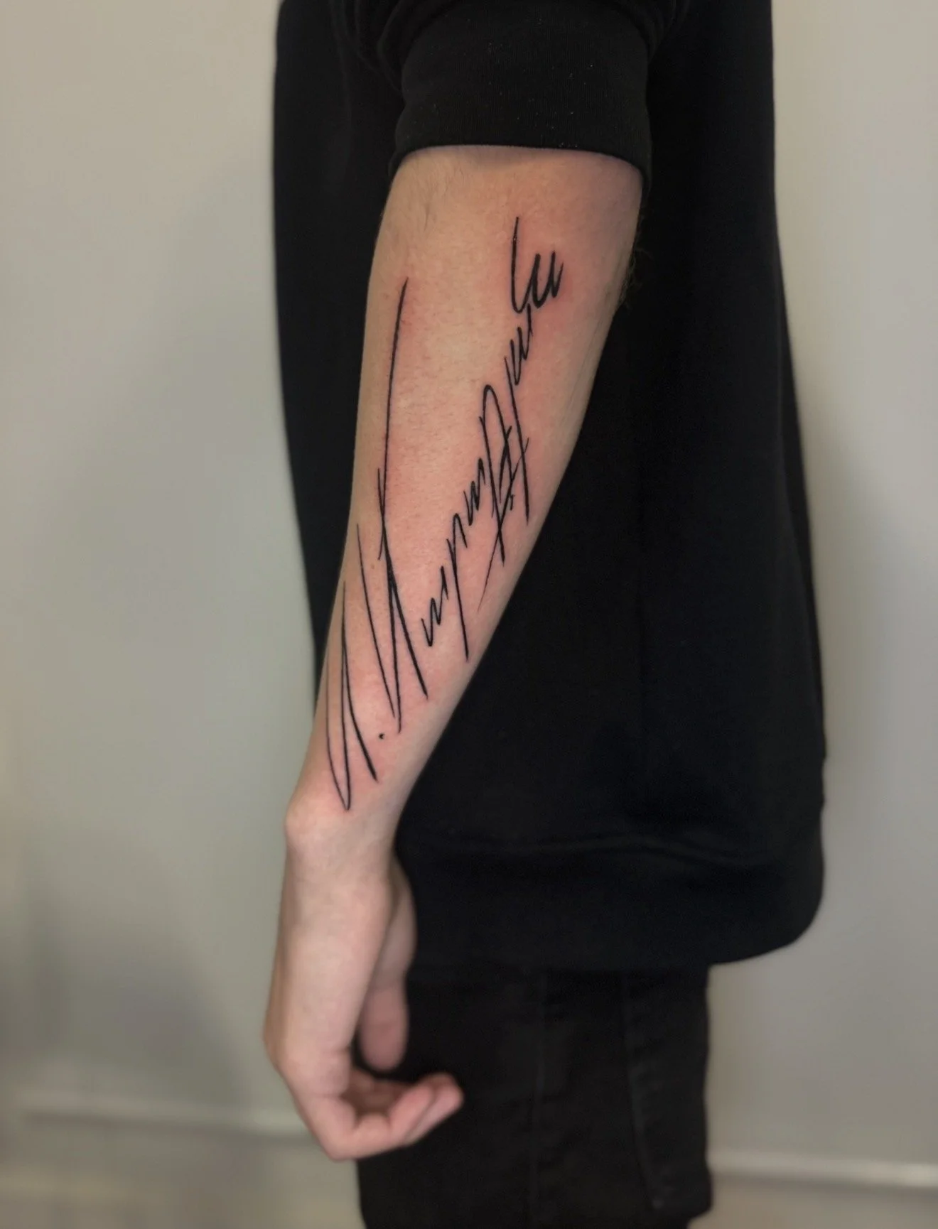 original signature lettering tattoo