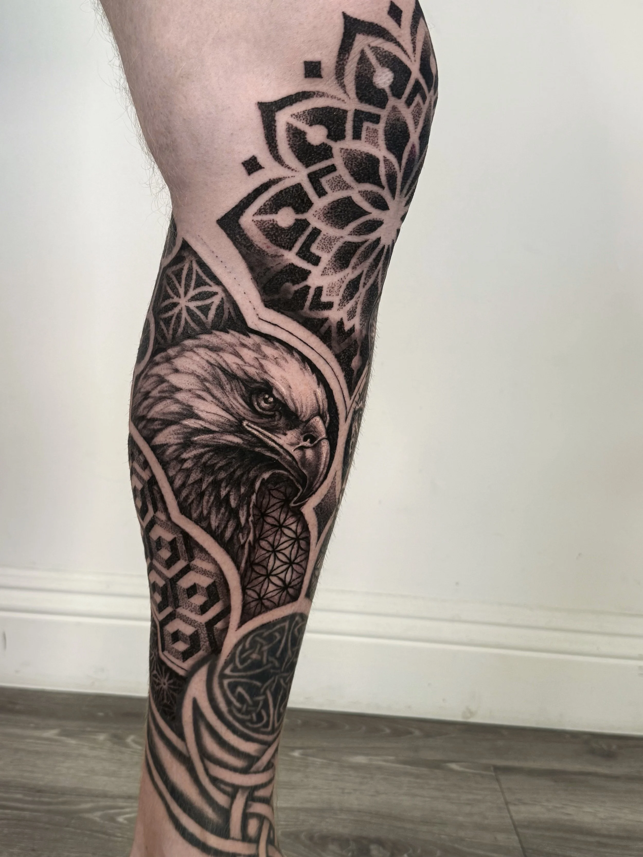 dotwork pattern tattoo