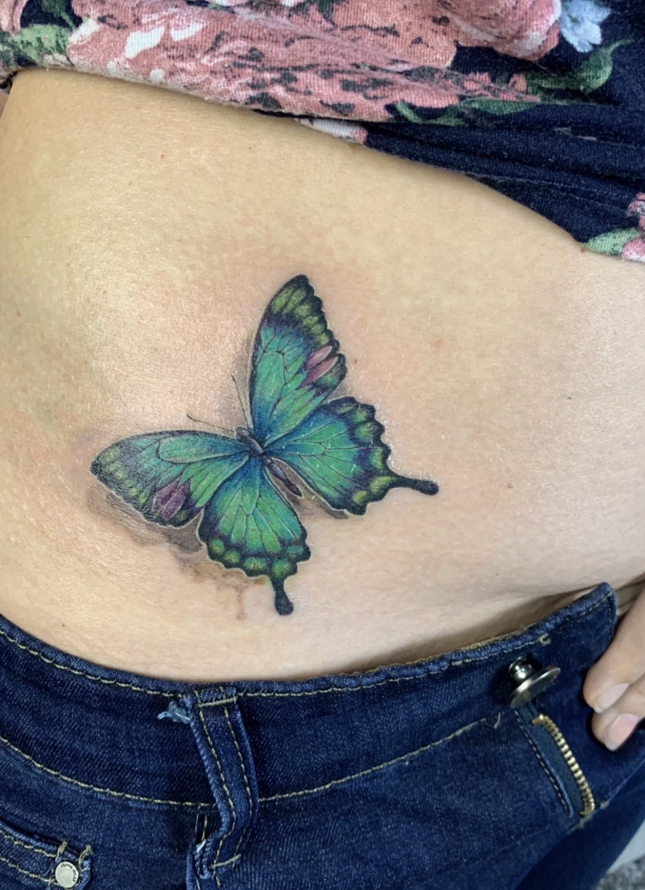 color butterfly tattoo