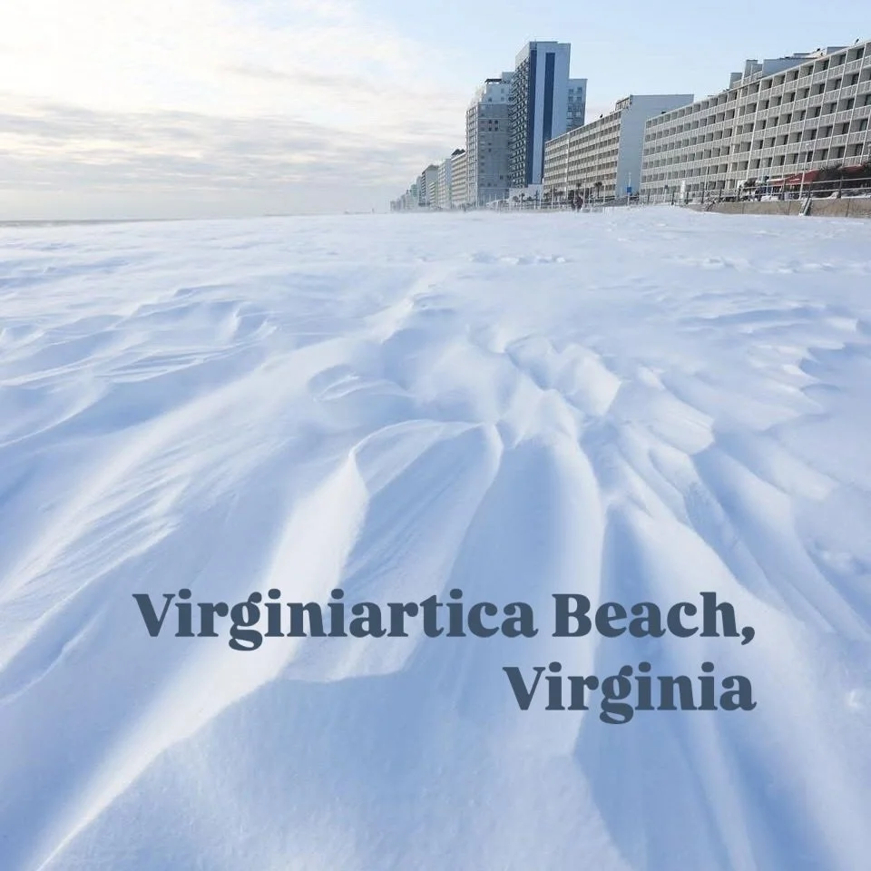 They said &lsquo;Life&rsquo;s a Beach&rsquo;&hellip; but they never specified which season. ❄️🏖️ One day it&rsquo;s sandcastles, the next it&rsquo;s snow dunes&mdash;Hampton Roads really keeps us guessing! When you live where you vacation, you learn