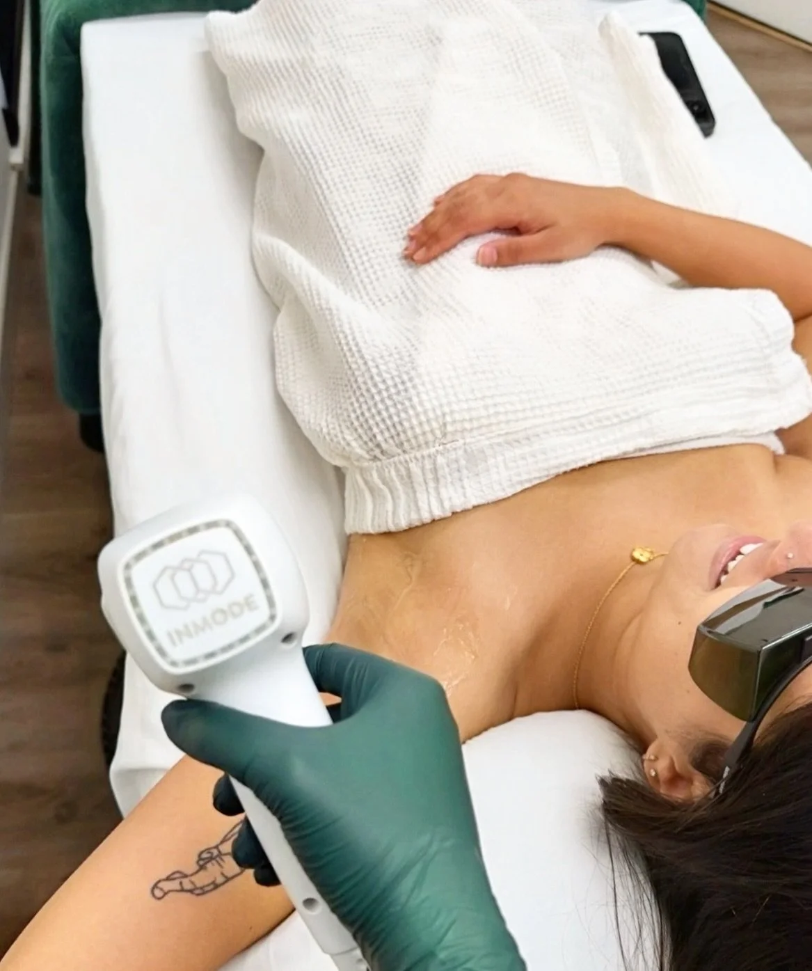 Laser sessions are truly the best 💚
We get to catch up with the sweetest clients while delivering some of the most amazing results. Smooth skin and real confidence&mdash;thanks to our InMode Triton laser ✨

It&rsquo;s safe for all skin types, target