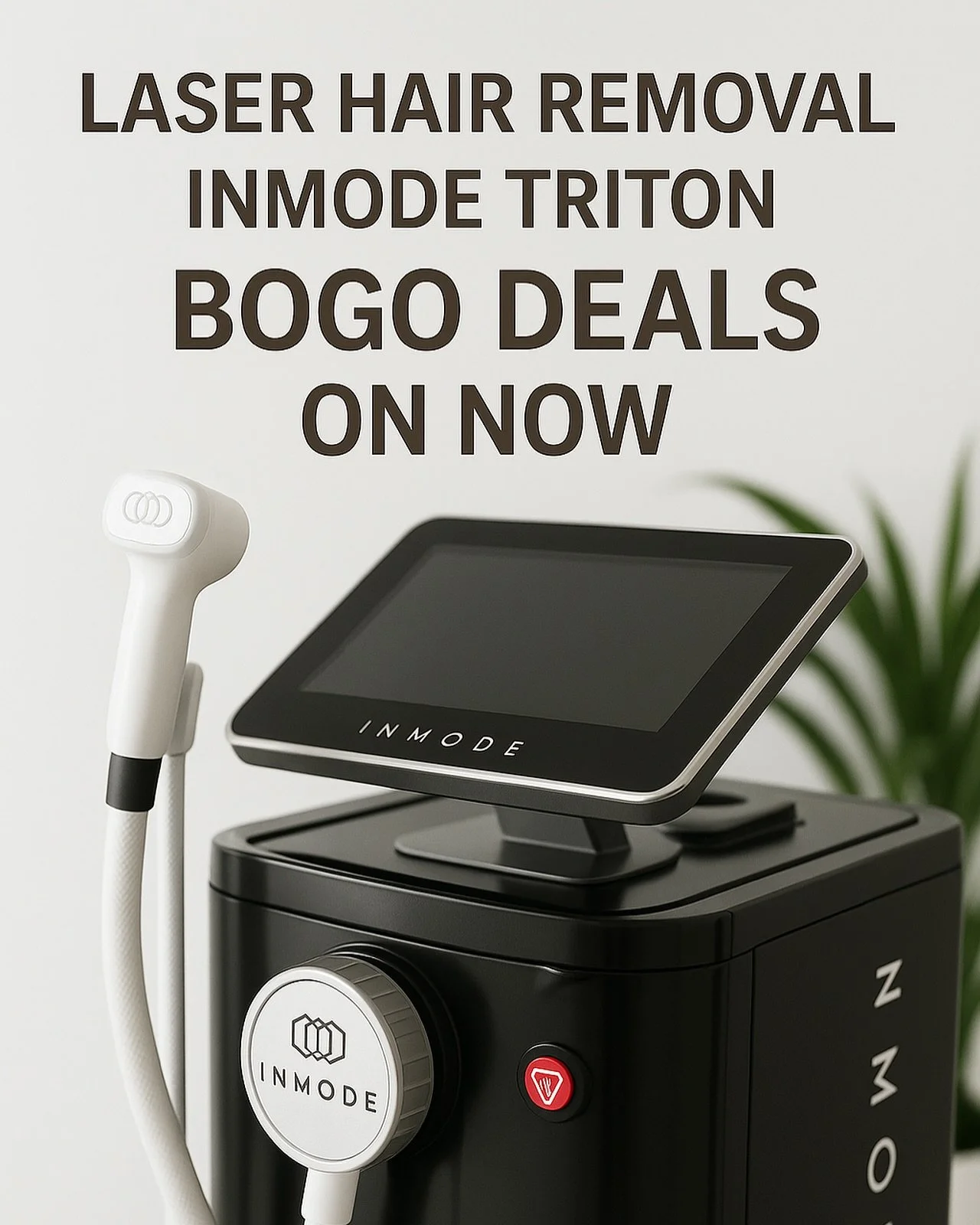 Buy one area get one free ❤️ limited time only with our amazing inmode triton device. 

Why Choose the InMode Triton?

The InMode Triton is the latest advancement in laser hair removal technology &mdash; and it truly stands out from the rest. What ma