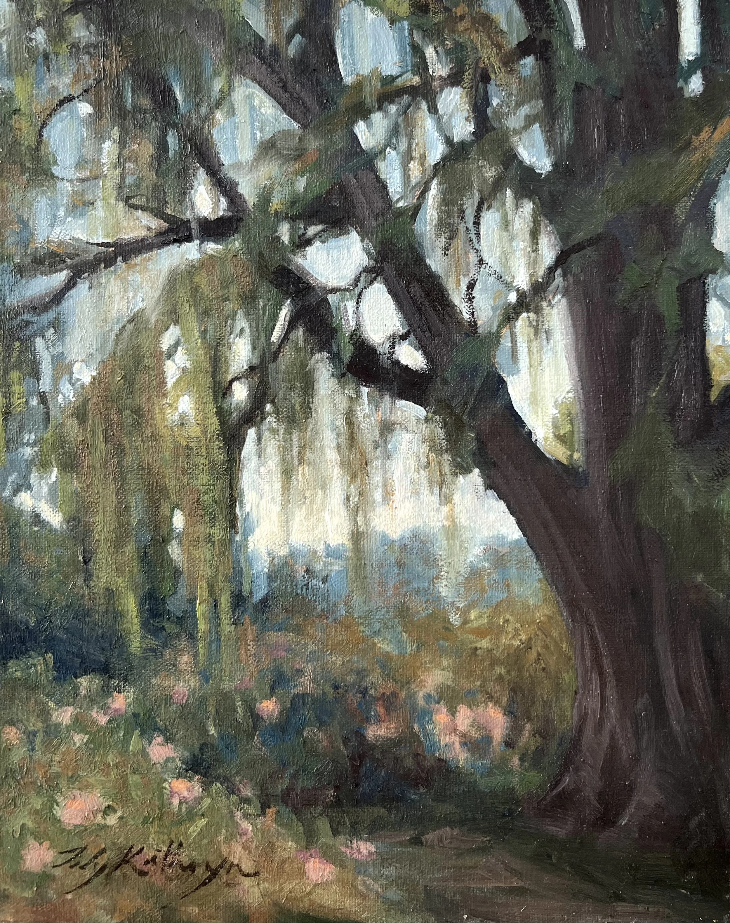 SOLD - Moss and Roses - 8x10