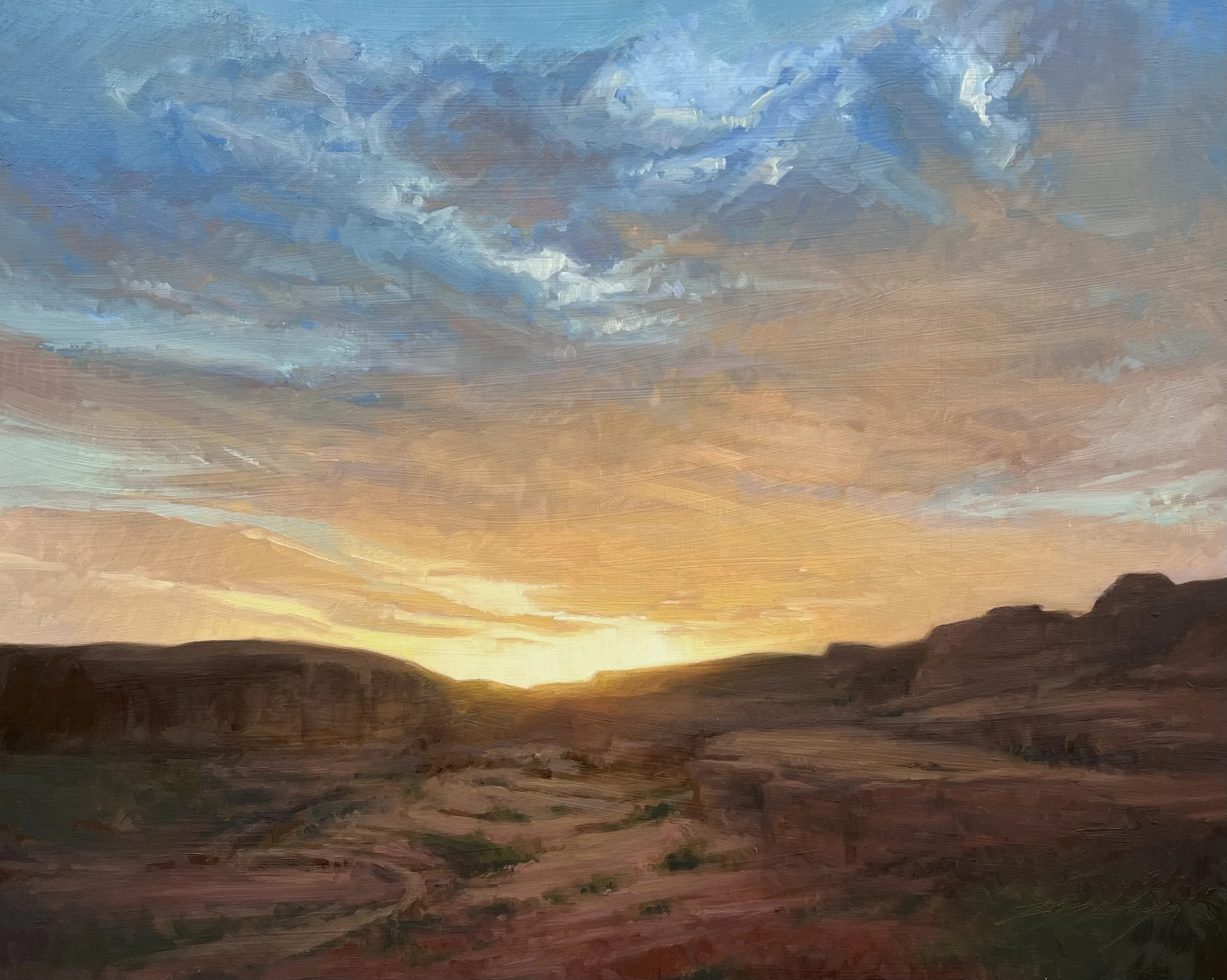 SOLD-  Evening Glow - 16x20