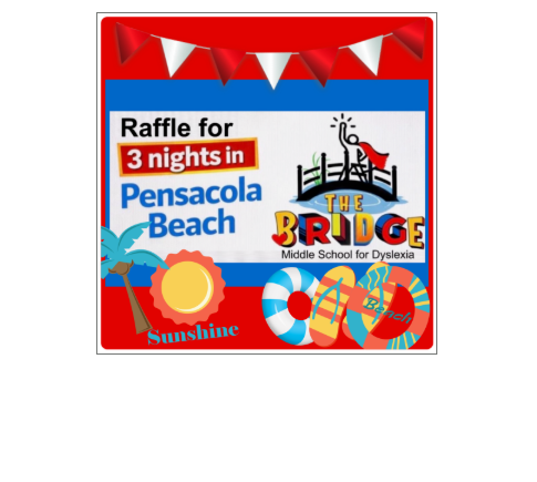 Raffle Ticket for Pensacola Beach, FL.