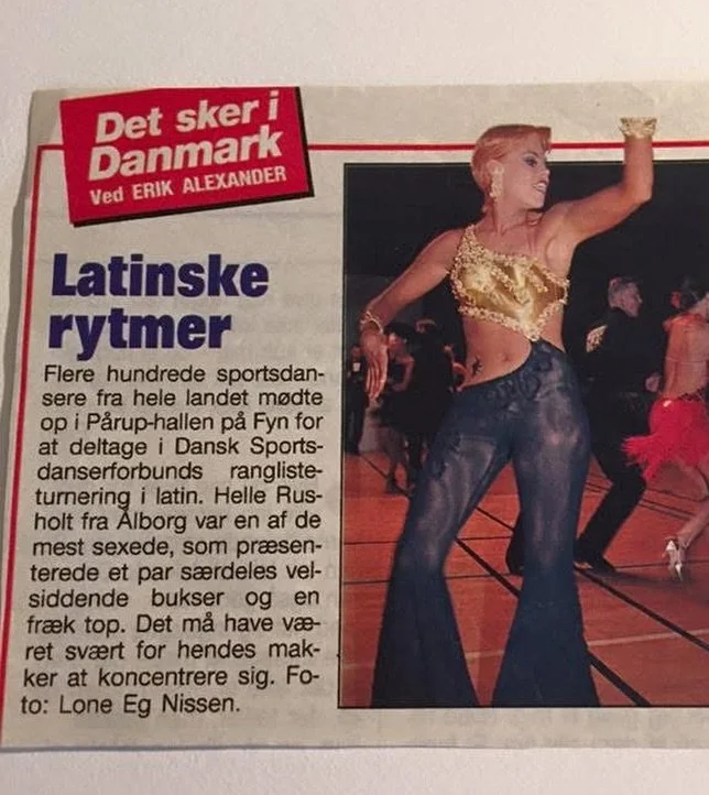 I&rsquo;m heading this weekend to the 100th Anniversary of Blackpool Dance Festival 💃
Years ago, I was a competitor representing Denmark 🇩🇰 (my competition days pictured here in an old press clipping! 📰)
Now I am honored to return to celebrate th
