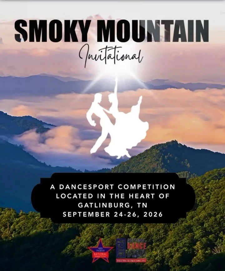 This weekend I&rsquo;m judging Smokey Mountain Invitational @smi.dancesport.competition organized by my friend Sam Gordon @sdgdance . My first time at the Smokey mountains and I really hope to see a bear! 🐻🤗🖤 Remember group class drills won&rsquo;