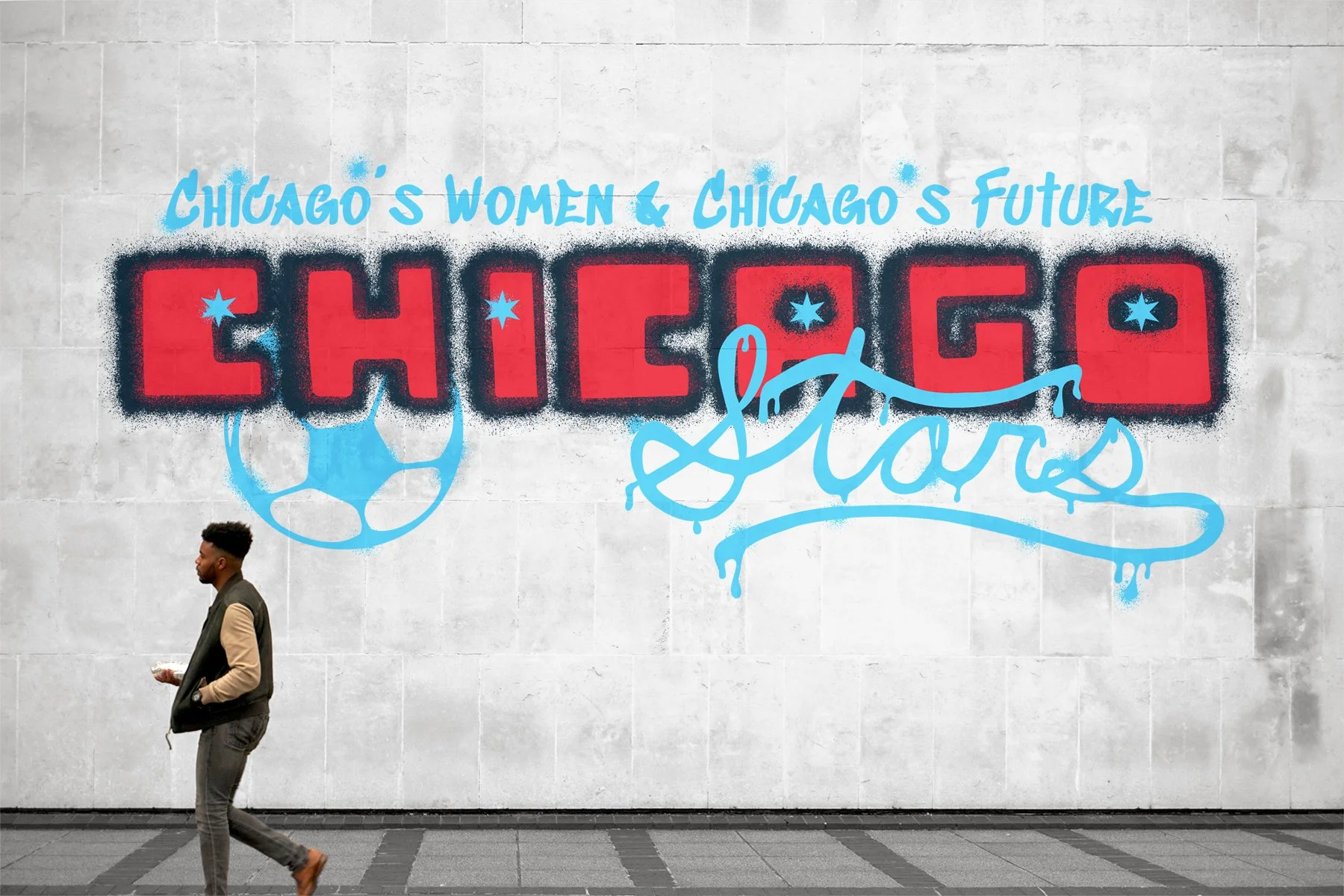 Prompt: Create a graffiti mural mock-up for an organization of my choice.