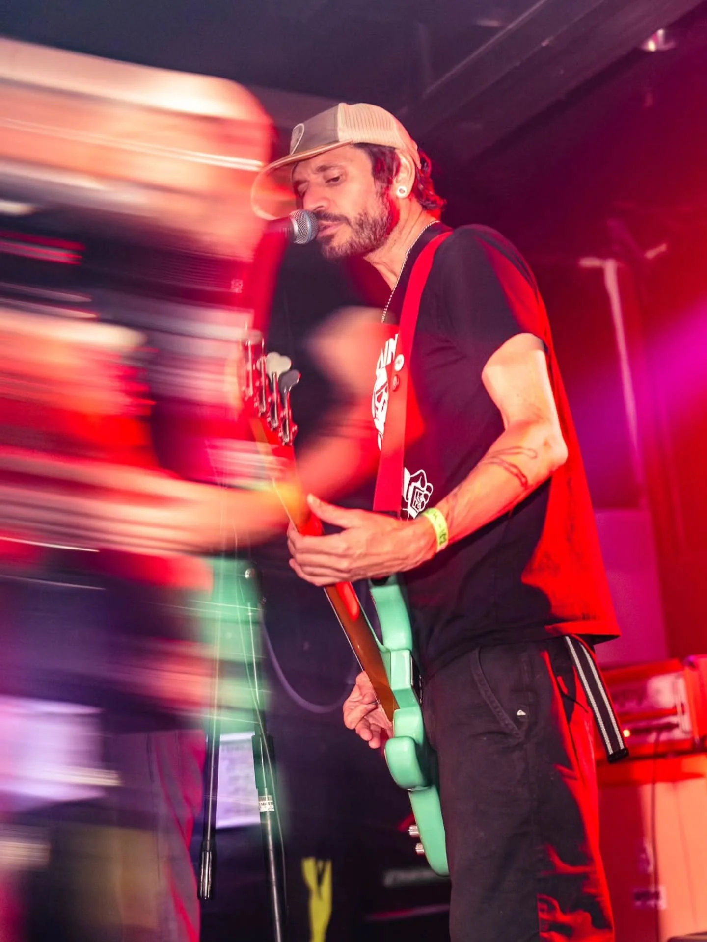Shots of the most recent Link-182 lineup of members, playing our 5th Birthday gig 🎸 

The cover band has performed a stack of Blink albums live in full at Crowbar over the past half a decade:
- Dude Ranch
- Take Off Your Pants and Jacket 
- Enema of