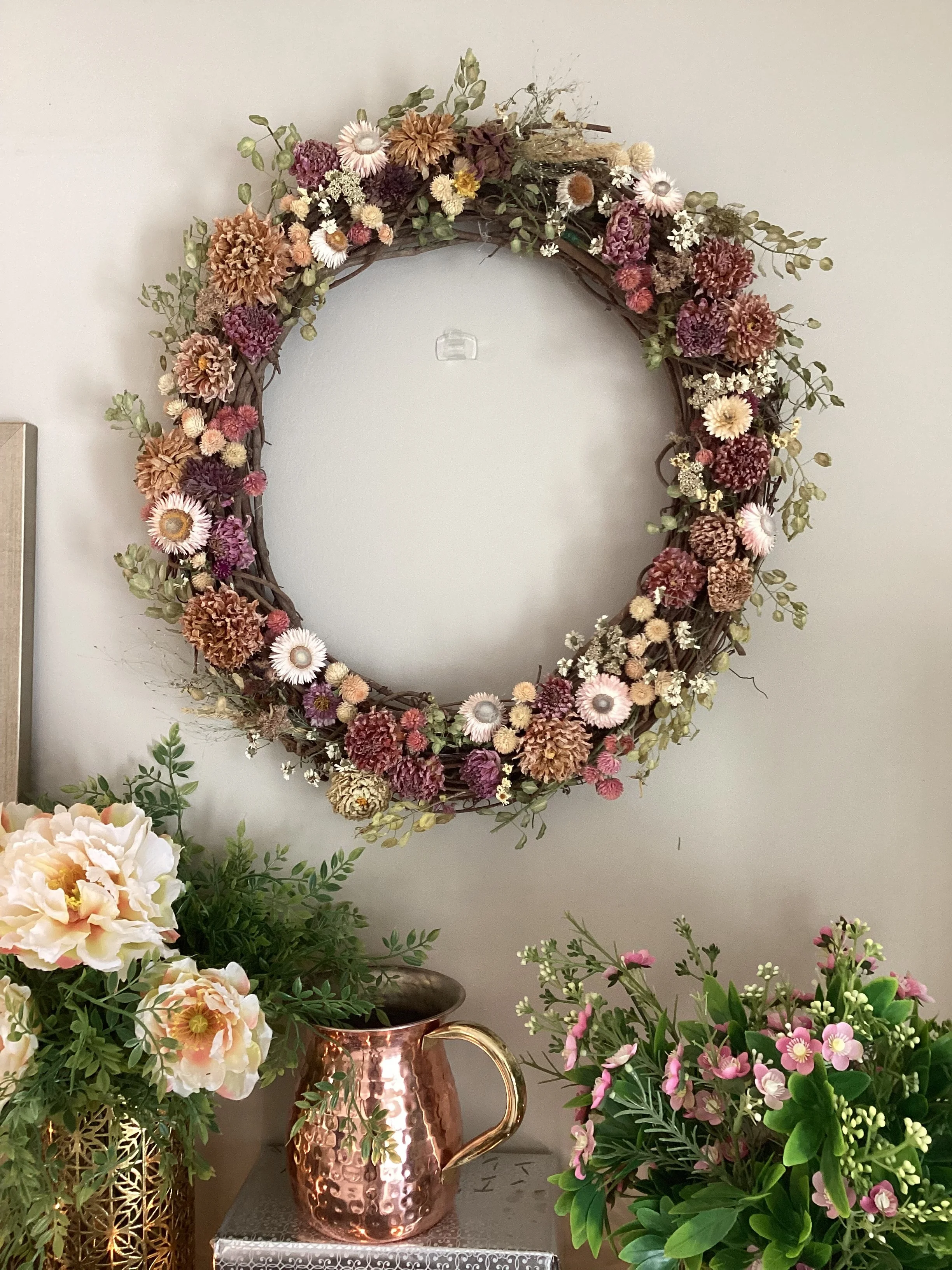 Spring Dried Flower Wreath — Farm Grown