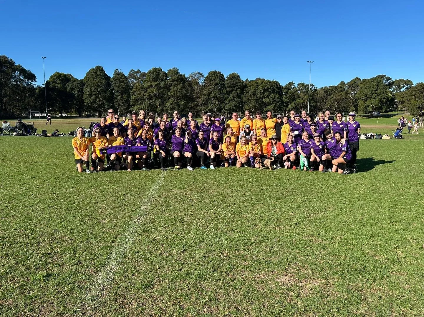 The season ended on a high note, with our ABH teams taking center stage at Millers Reverse. 
The W40/1 and W40/3 teams impressed with their soccer skills and as always there social finesse. 
as individuals, teams, and a club. We always have fun!
Than