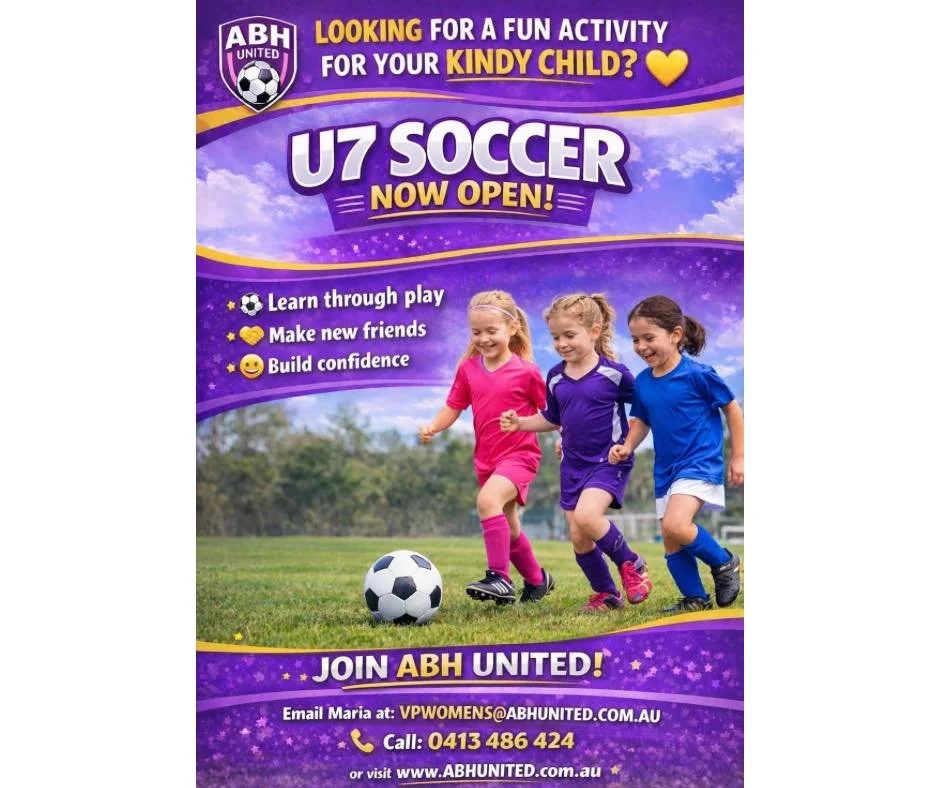 The start of kindergarten is such an exciting time! 💫
Why not get your daughter playing soccer on Sunday mornings? ⚽️💜 it&rsquo;s so much fun!

✨ Make a team with her new class friends
✨ Or register to play and meet new friends
✨ Stay active and ha
