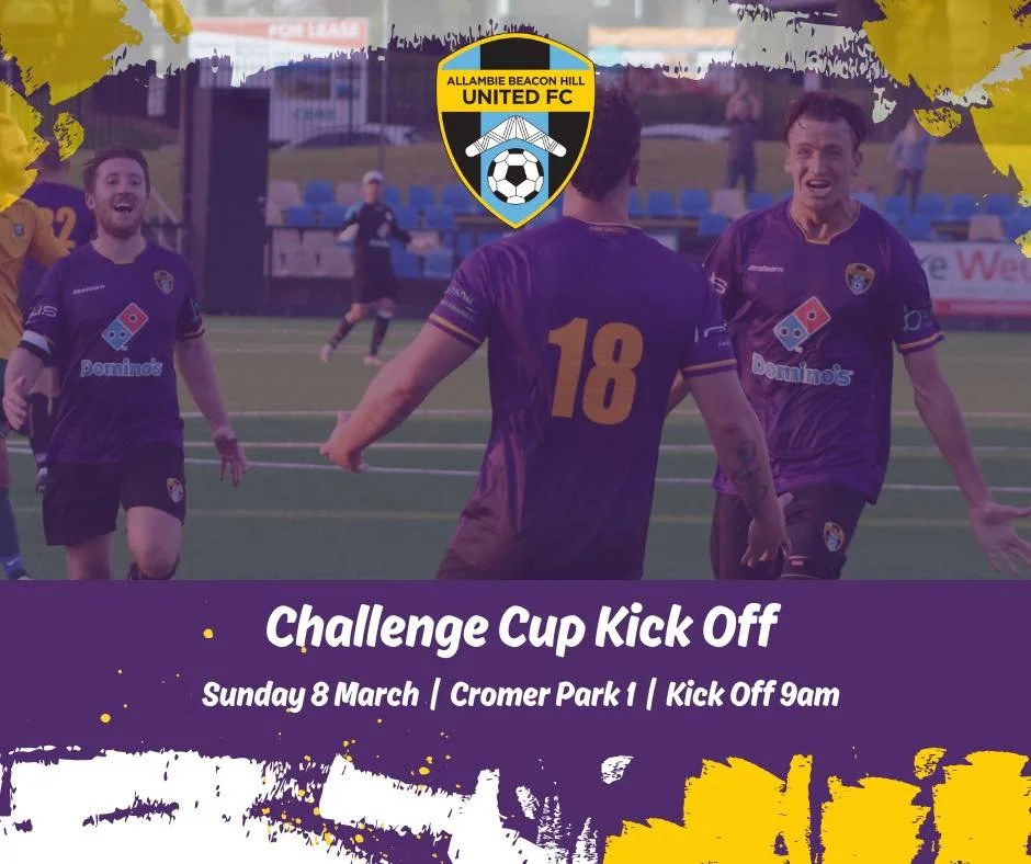 ⚽ This weekend - Match Day Alert! ⚽
Our Men&rsquo;s Premier League team is kicking off the first round of the Challenge Cup against Seaforth at Cromer Park Field 1 on Sunday 8 March at 9 AM!
Come down and get behind the boys &mdash; let&rsquo;s make 