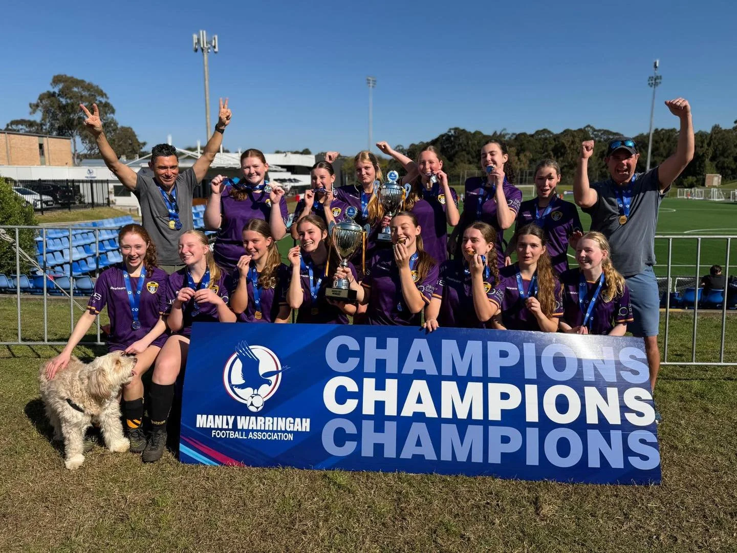 🏆💜 KNOCKOUT CHAMPIONS! 💜🏆

Our W18/3s have done it! 🎉

Taking on Harbord in the Knockout Cup Final, the girls put on an incredible performance, coming away with a huge 6-1 victory! ⚽️🔥

What a way to finish the season! Congratulations girls &md