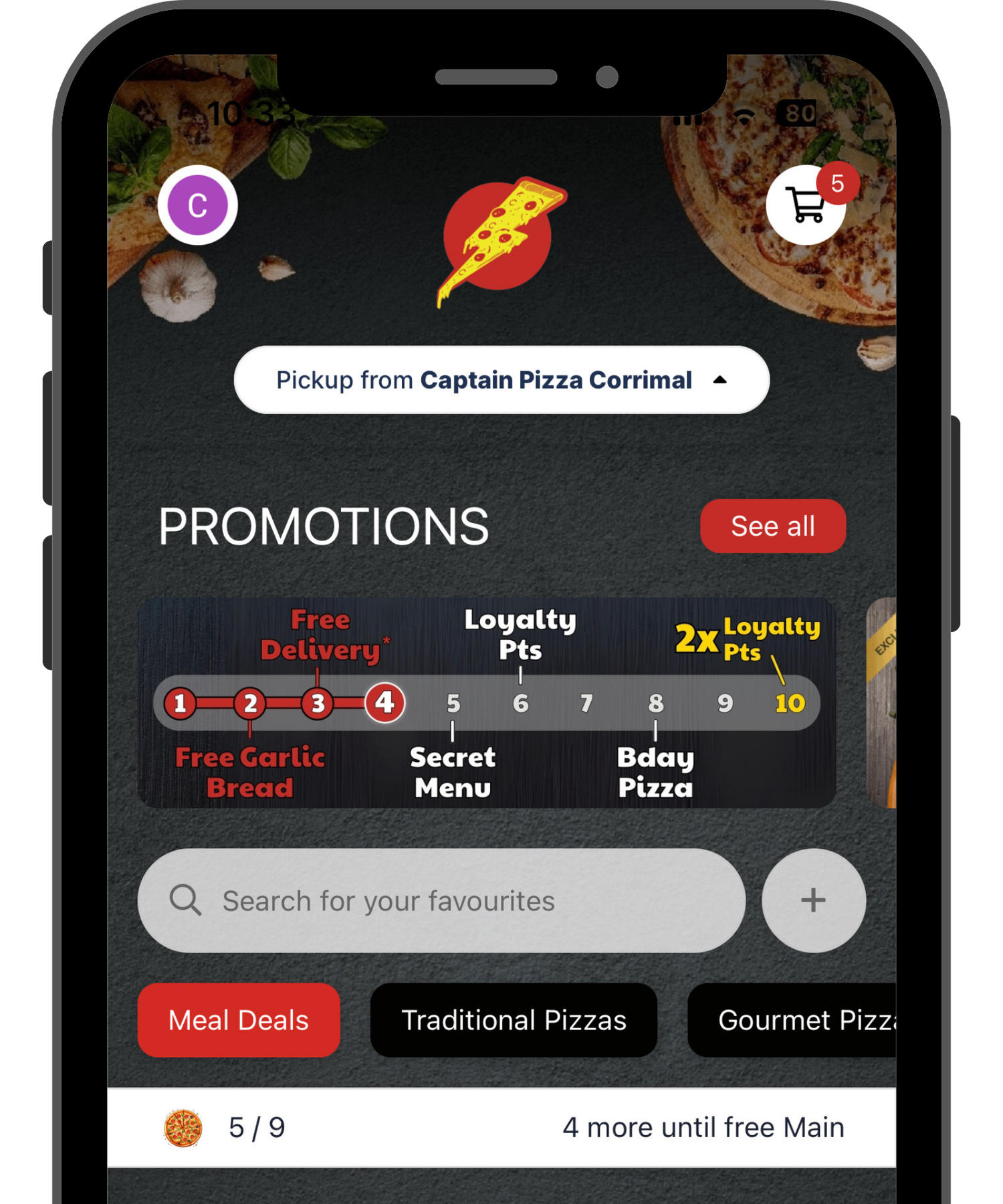 Loyalty Rewards Program | Save With Captain Pizza