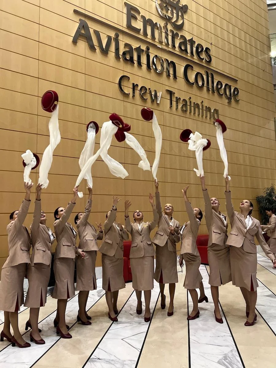 Graduating from Emirates training college.jpg