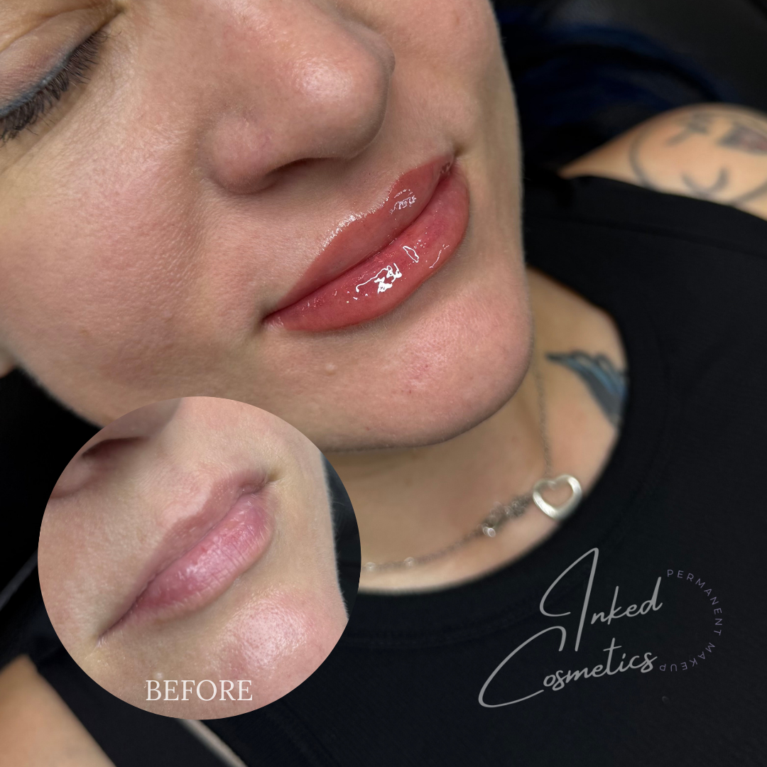 New Client Before After Lip Blush