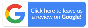 A graphic featuring the Google "G" logo next to a blue button that reads, "Click here to leave us a review on Google!"