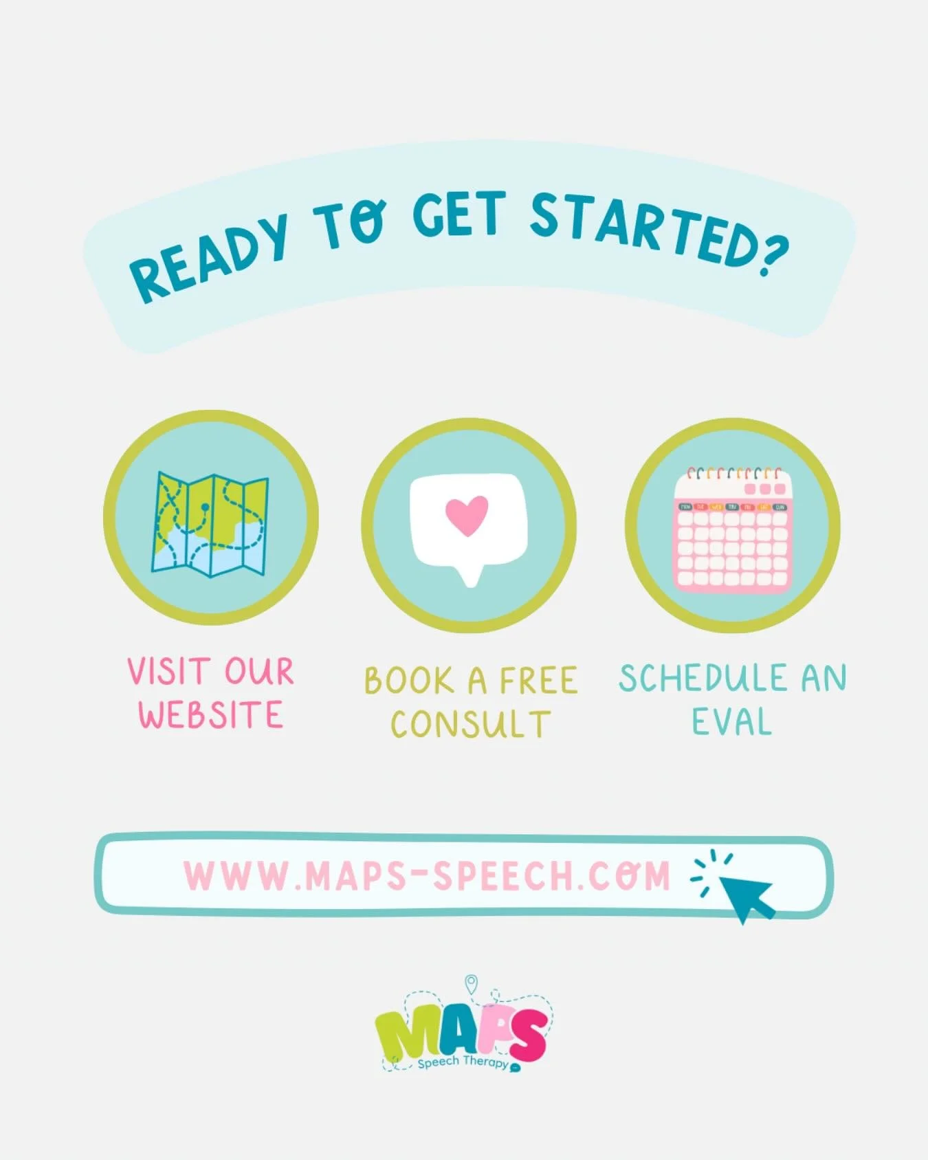 Here&rsquo;s how to get started with MAPS Speech Therapy in 3 simple steps 🗺️ 📲