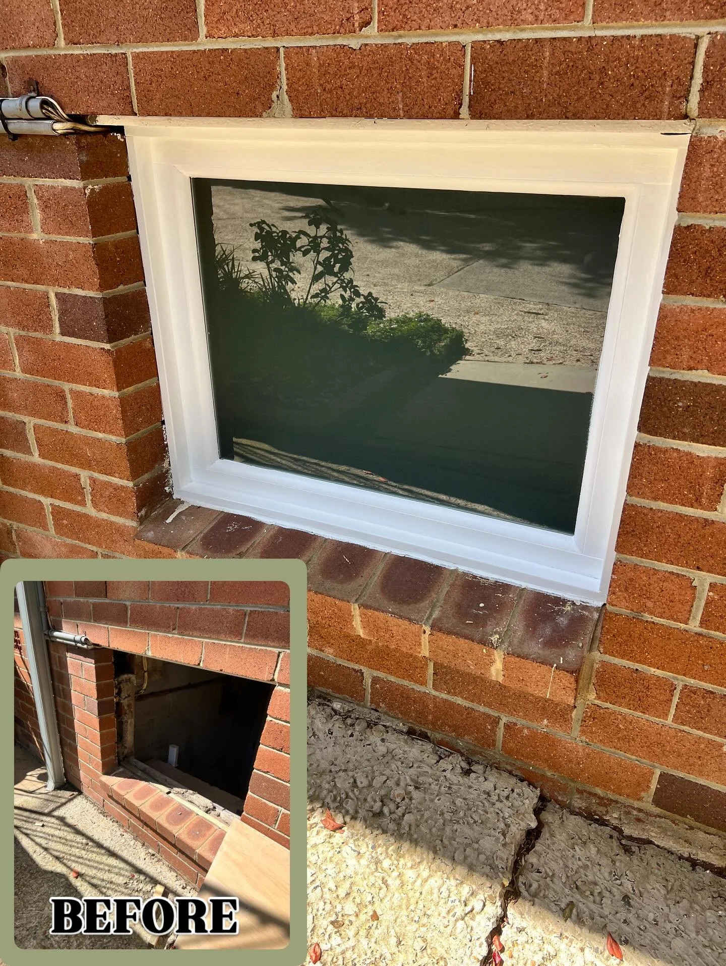 This unit block was missing its utility room window. A built in replacement with safety glass was installed keeping the elements at bay. 

↙️ Have a look at what we had to start with

📞 Contact us today for an obligation free quote on all your prope