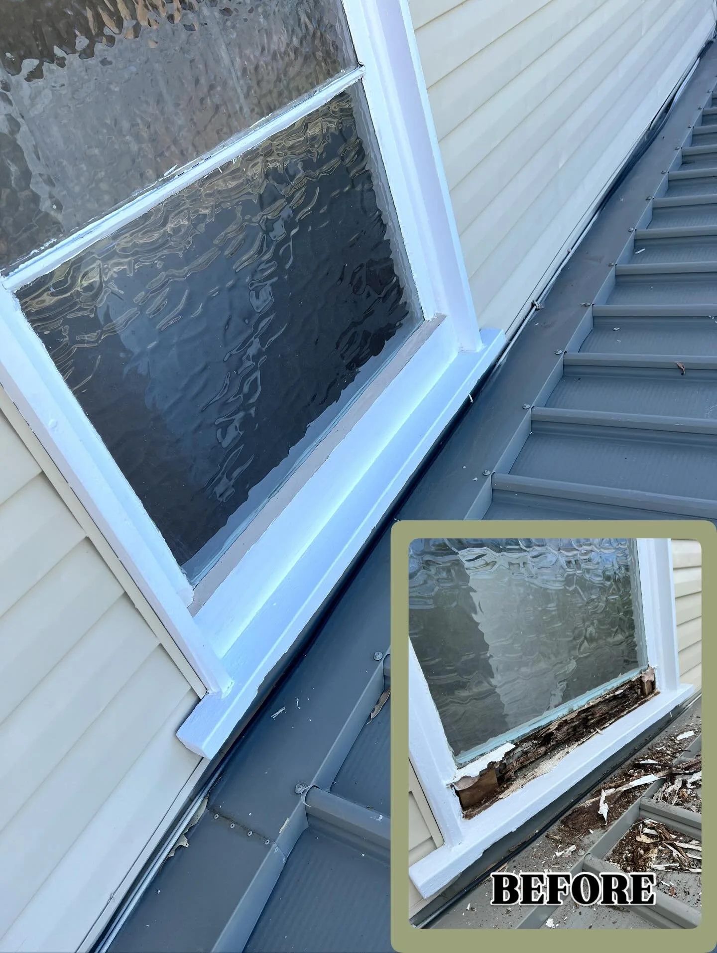 Another window repair completed! This upstairs window had suffered years of neglect resulting in near complete disintegration. 

↘️ Look at the condition this window started in

📞 Contact us today for an obligation free quote for all your property m