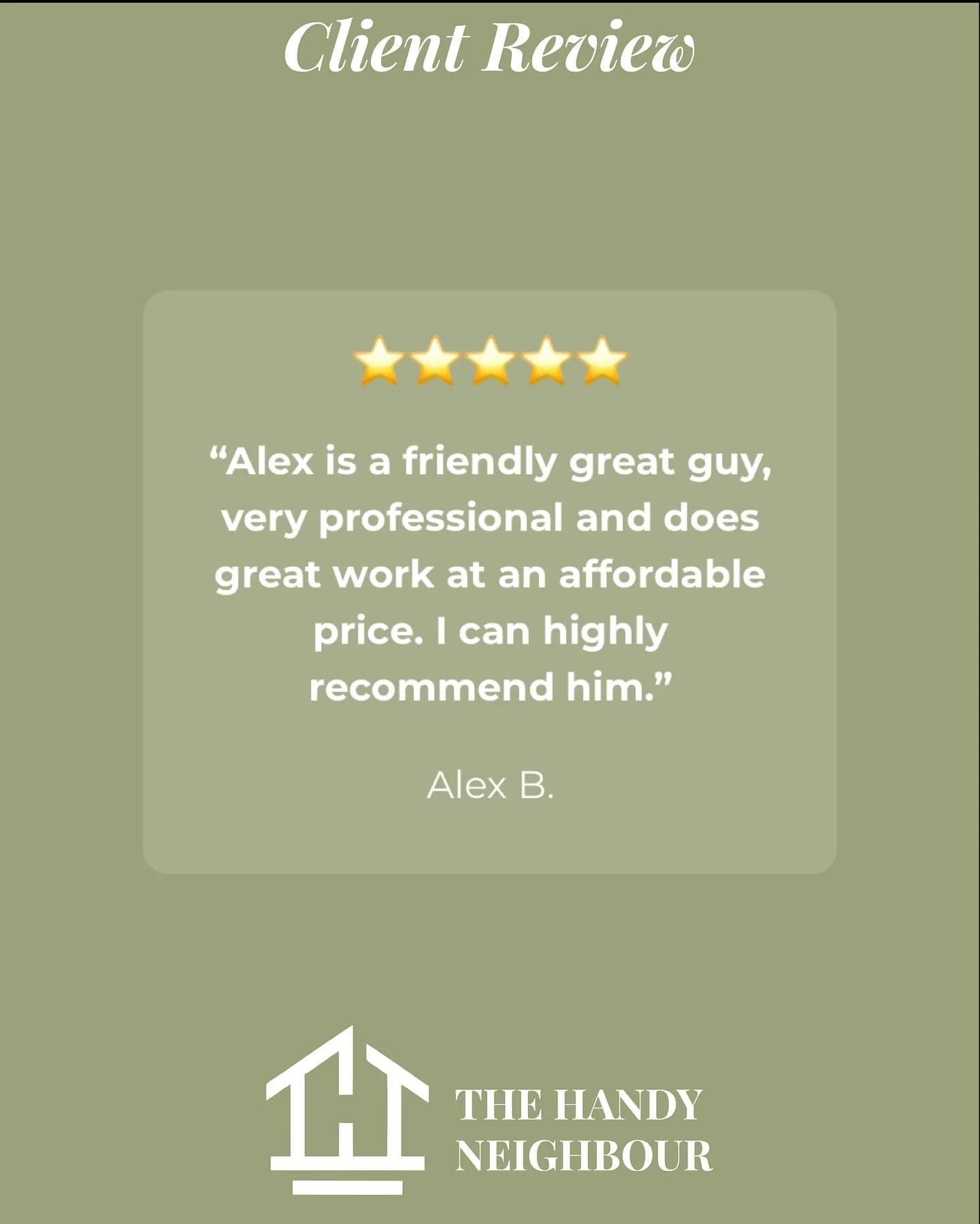💬 More great feedback from the Handy Neighbour community! We love hearing from our amazing clients. 

📞 Contact us today for an obligation free quote for all your property maintenance needs 

#TheHandyNeighbour #clientlove #northernbeaches #propert