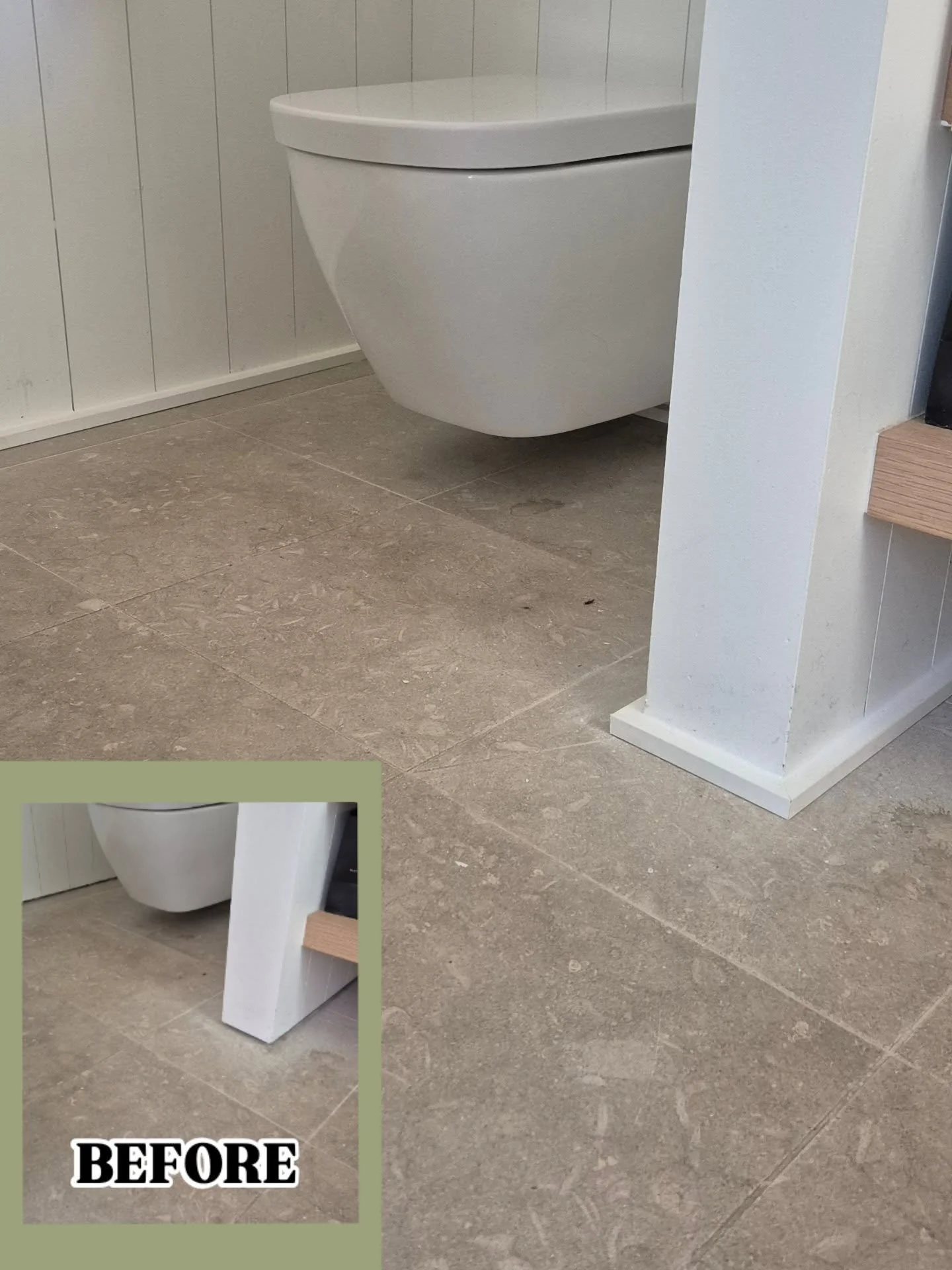 New edging for this bathroom renovation. The wall sheets in this bathroom stopped short of the tiles so the owner asked us to finish it off neatly. 

⬇️ Have a look at the edging before we got there

📞 Contact us today for an obligation free quote f