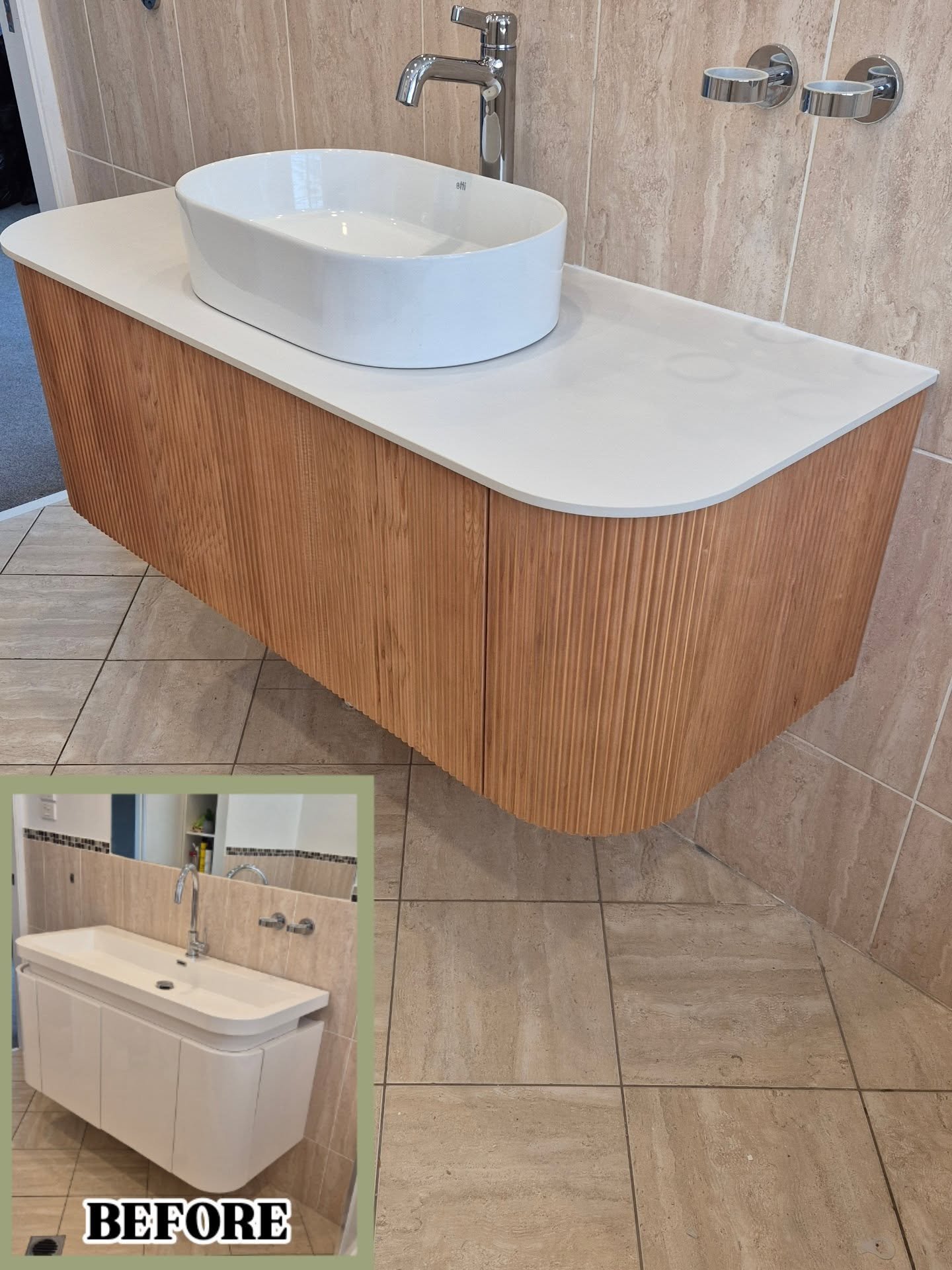 A modernisation refresh for this bathroom in Cromer. The existing unit had served this family well but was falling apart after years of use. 

↙️ Have a look at the previous style that was in there

📞 Contact us today for an obligation free quote fo