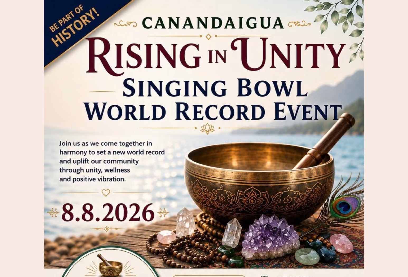 Rising In Unity: Singing Bowl World Record Event 
