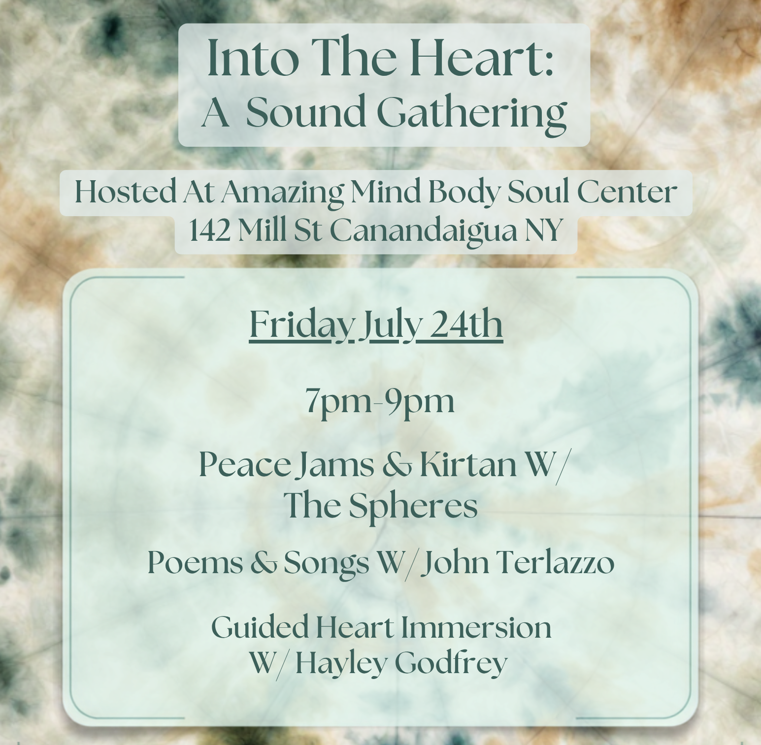 Into The Heart: A Sound Gathering