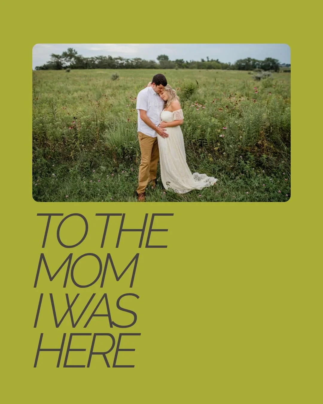 To the mom I was here&hellip; 
30 weeks pregnant with my first baby, soaking in this moment
while also completely in my head.

Thinking about our days and nights ahead.
Overthinking our days and nights ahead.
Wondering if we&rsquo;d do it &ldquo;righ