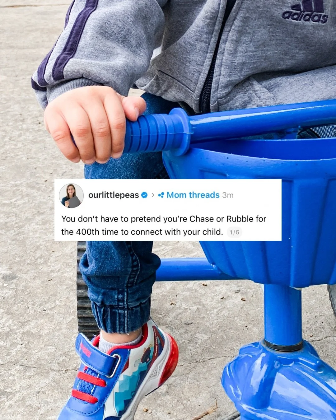 If you&rsquo;ve ever felt guilty for not wanting to play pretend again.

This is your reminder that presence matters more than performance. 

There are ways to connect that feel enjoyable for both parents and kids. 

Sitting together, doing a simple 