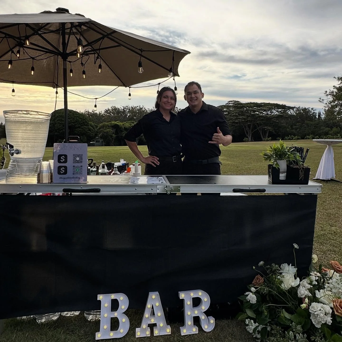 Your friendly neighborhood spirit raisers 💃🏼🕺
We bring the bar, you bring the party! #HISpiritsHI

#MobileBar #OahuEvents #HawaiiWeddings #BartenderLife #RaiseYourSpirits #CocktailsOnTheGo #AlohaVibes