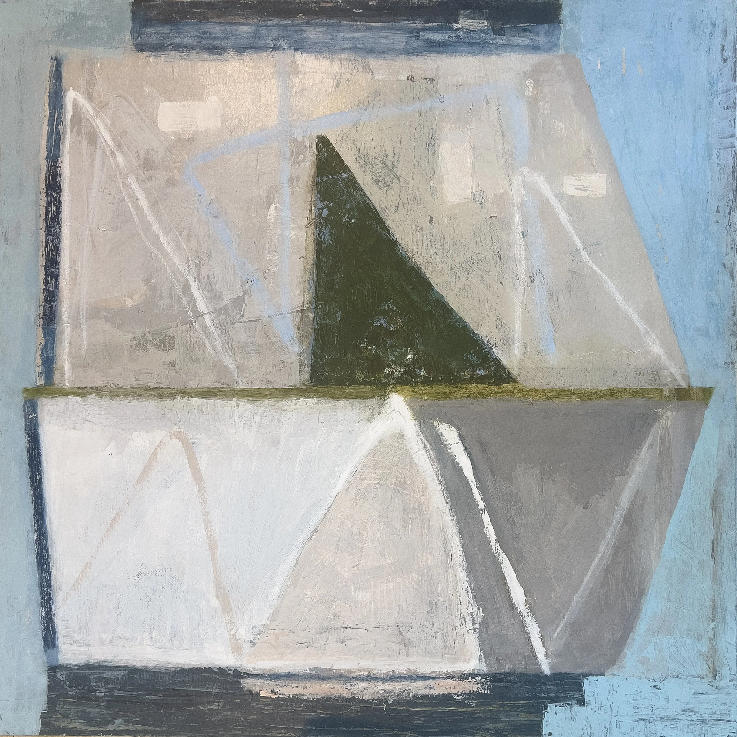 So Was Remembering, Acrylic on linen 2026 (80 cm x 80 cm)