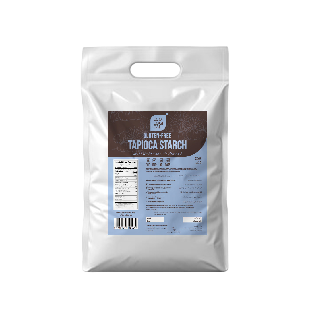 ECOLOGICAL Gluten-Free Tapioca Starch, 2.5 Kg