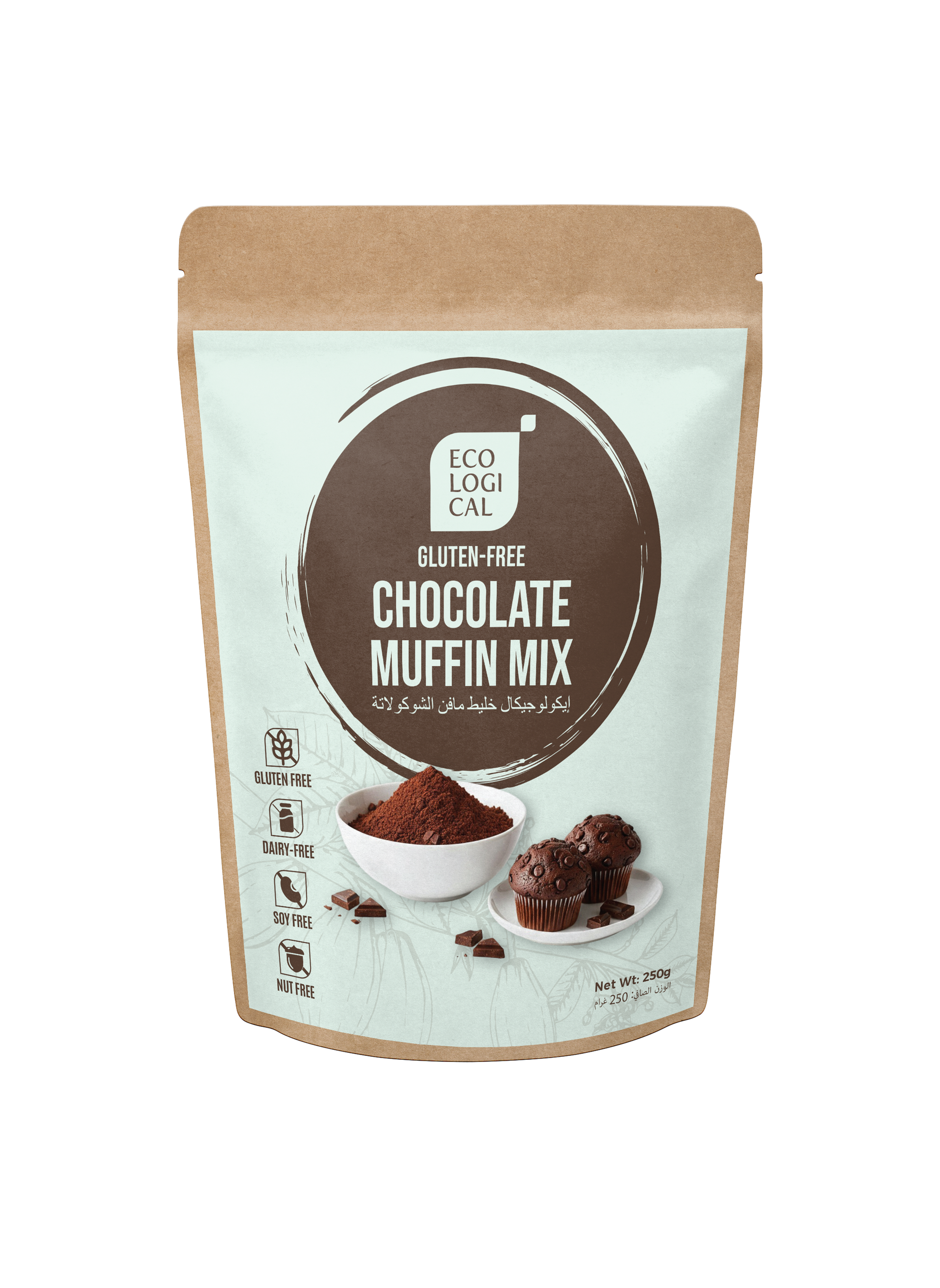 ECOLOGICAL Gluten-Free Chocolate Muffin Mix, 250g