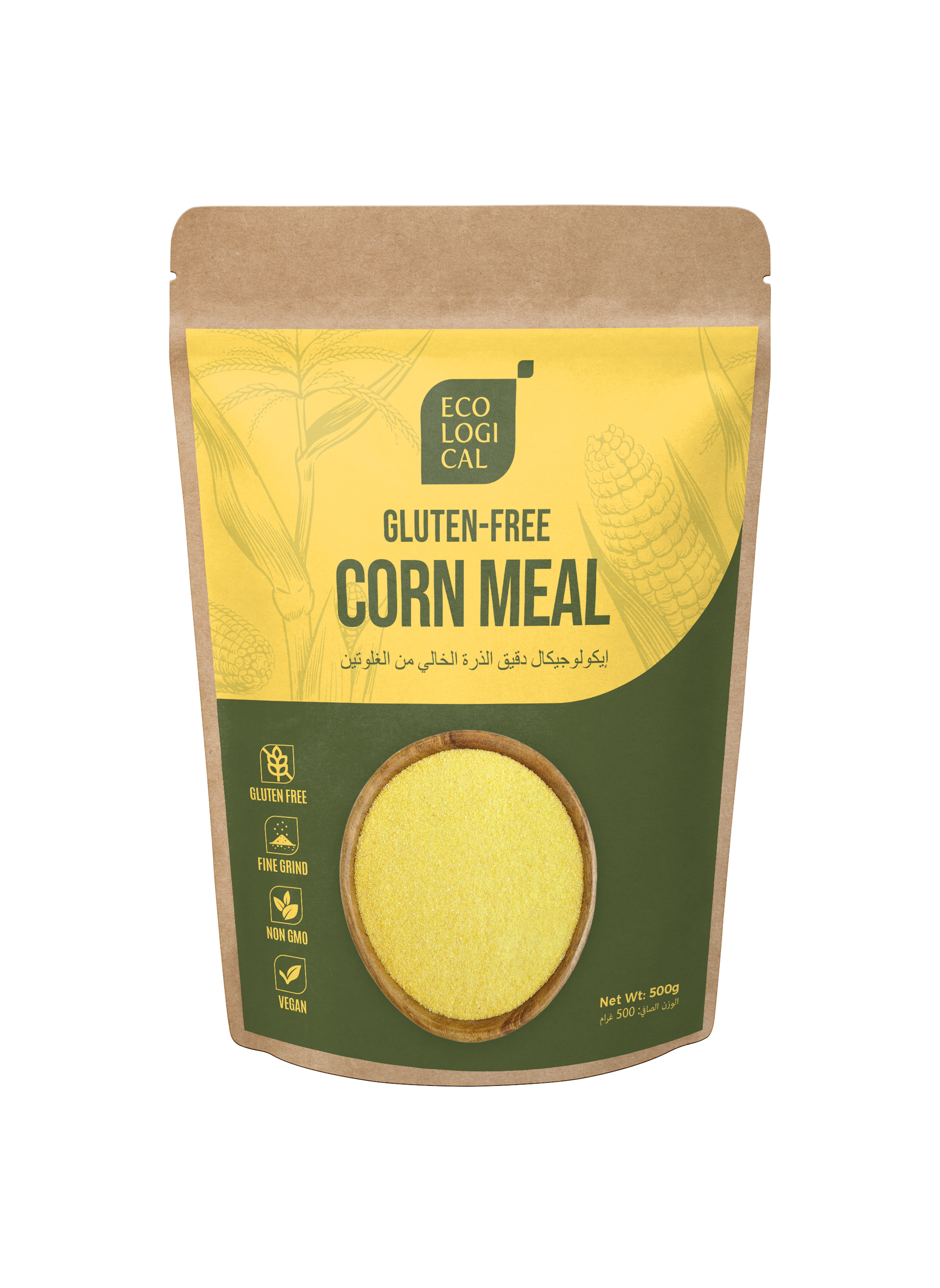 ECOLOGICAL Gluten-Free Corn Meal, 500g