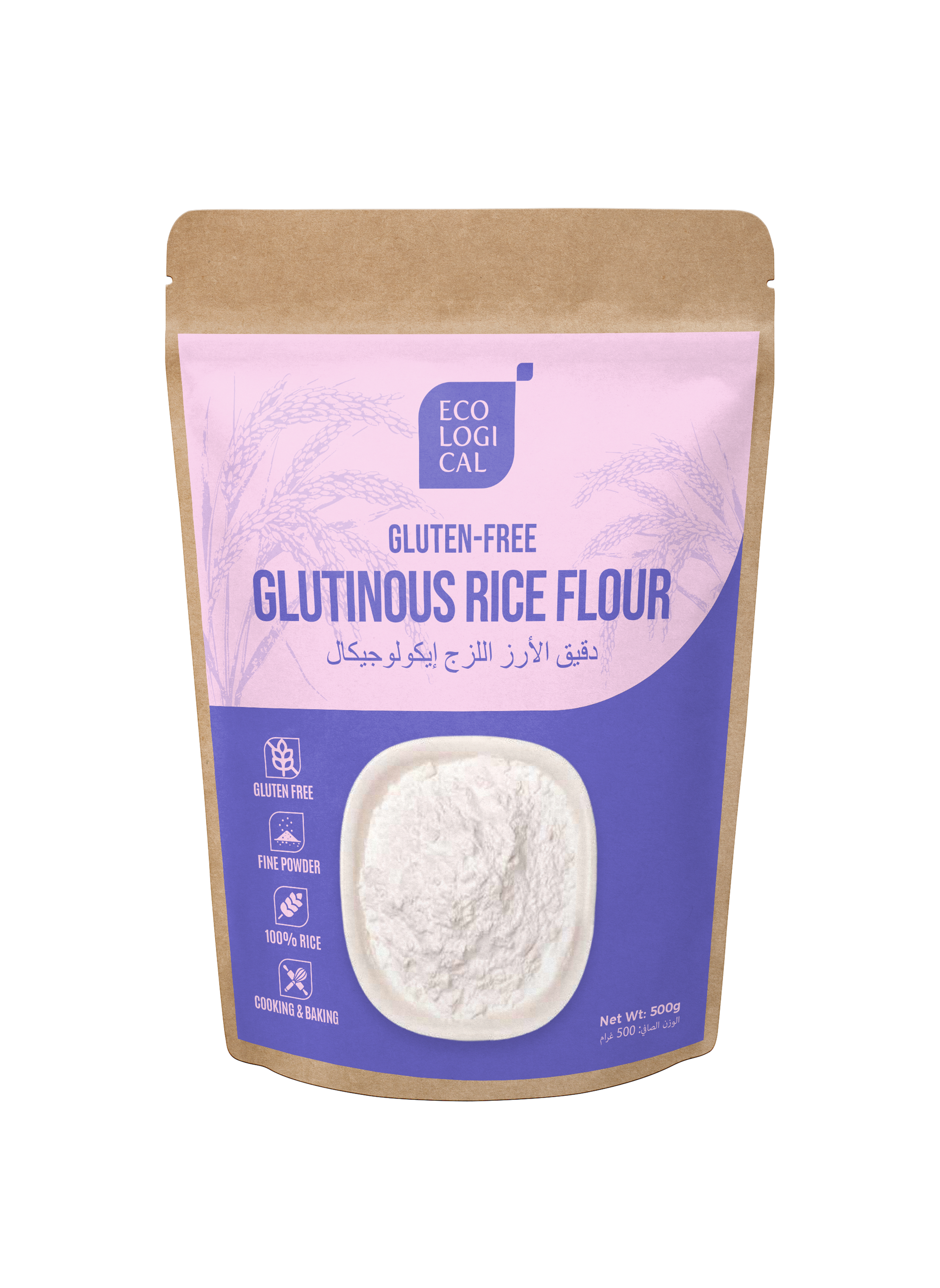 ECOLOGICAL Gluten-Free Glutinous Rice Flour, 500g