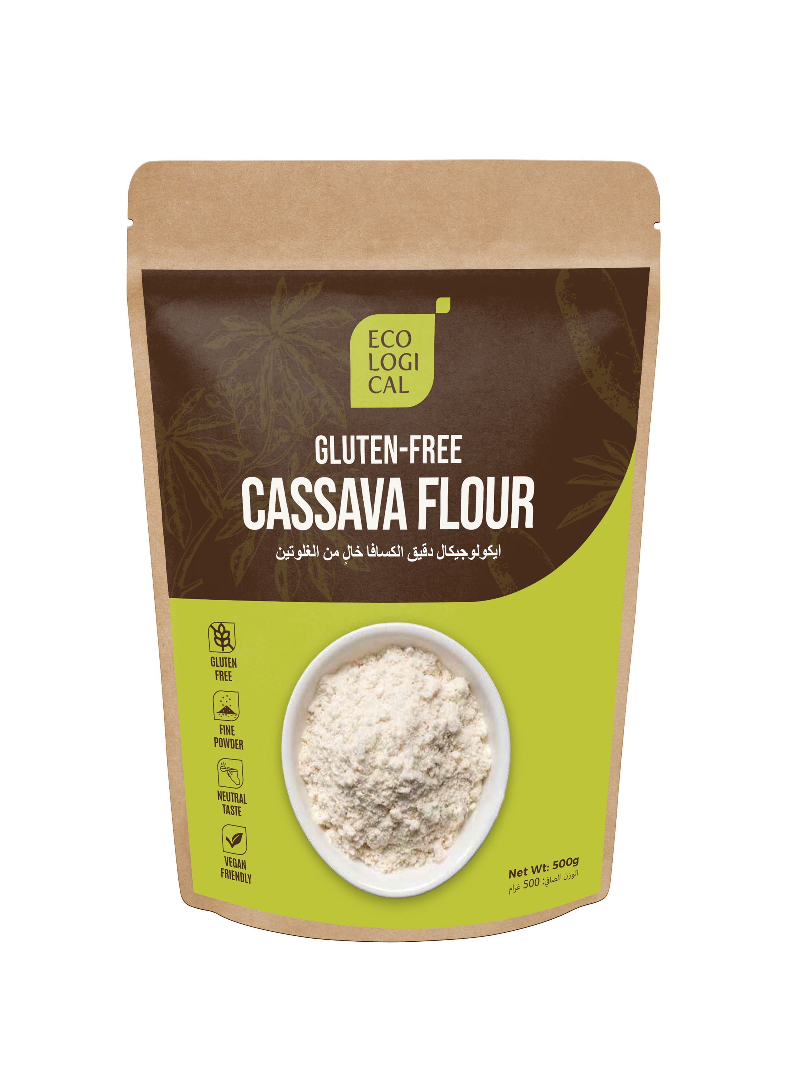 ECOLOGICAL Gluten-Free Cassava Flour, 500g
