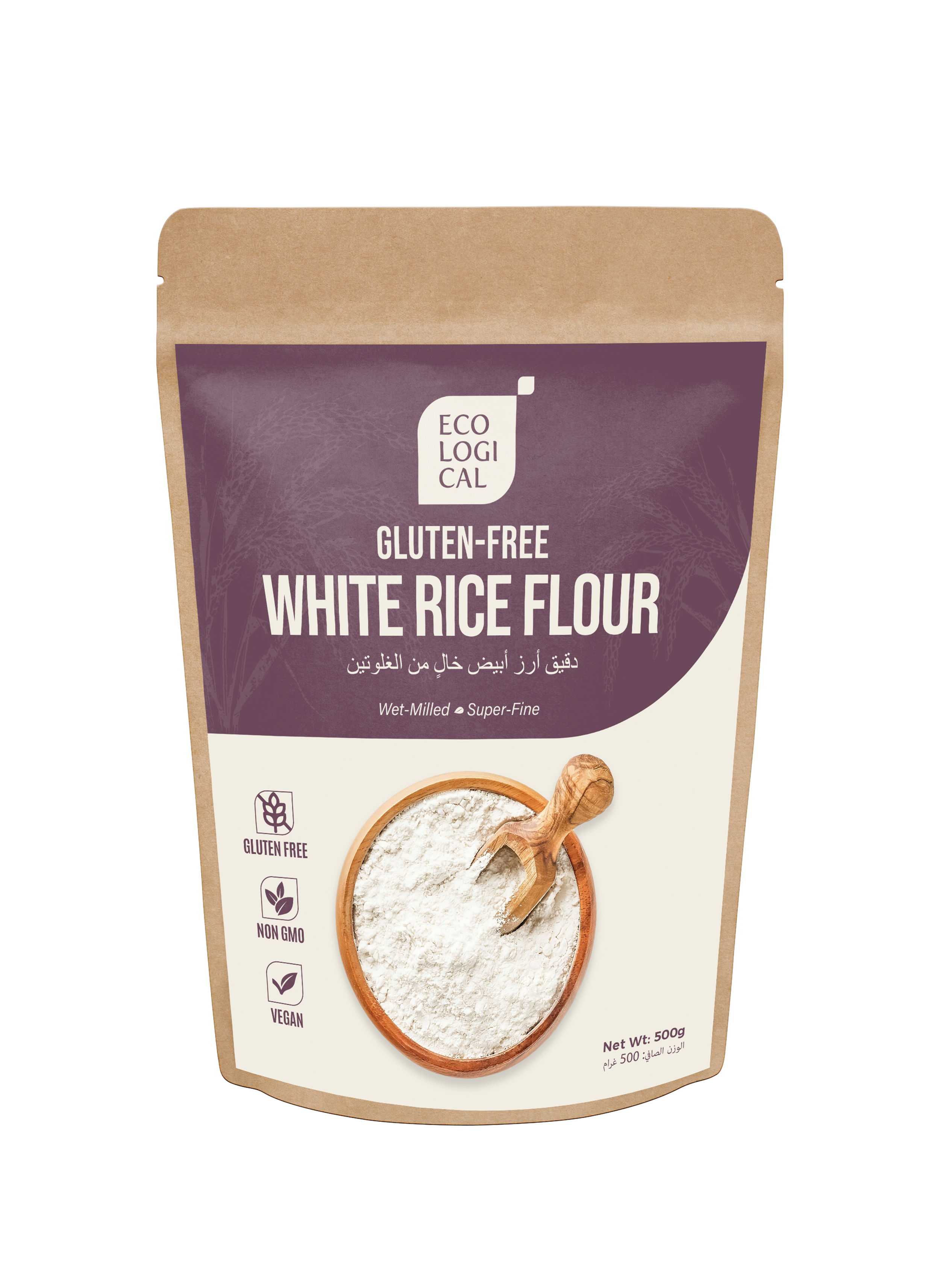 ECOLOGICAL Gluten-Free White Rice Flour, 500g