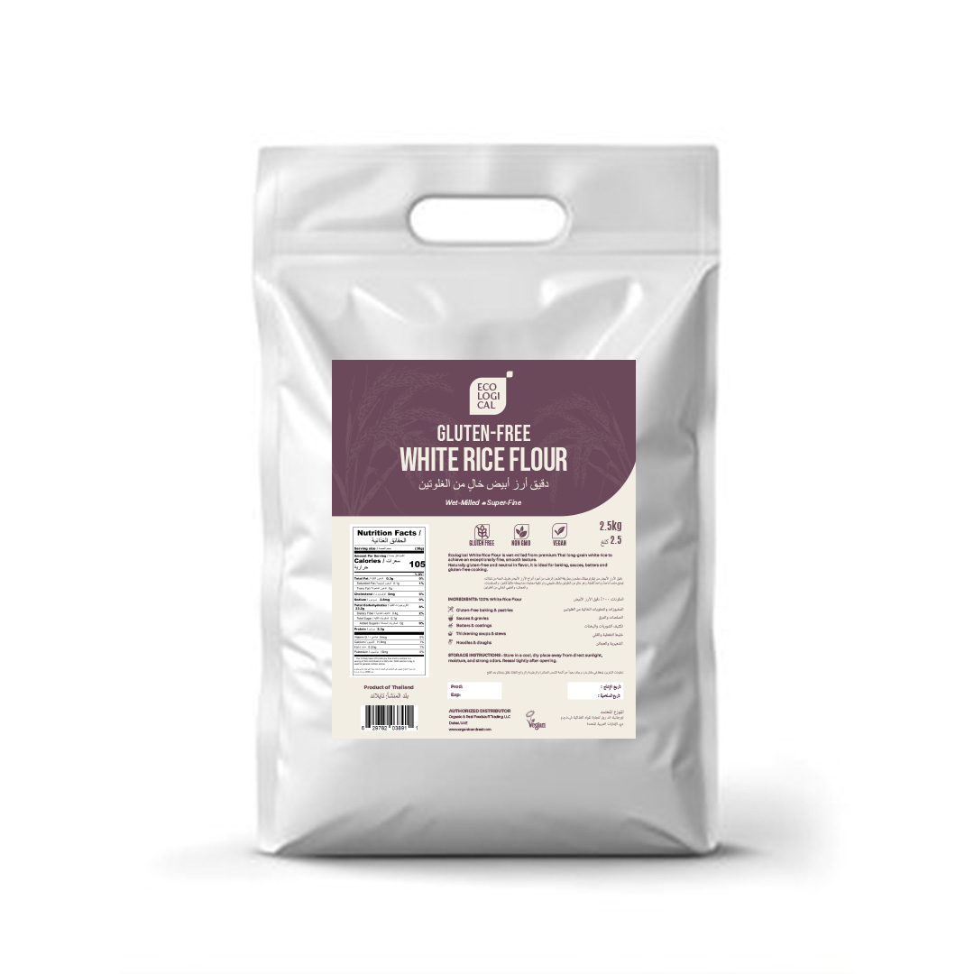 ECOLOGICAL Gluten-Free White Rice Flour, 2.5 Kg