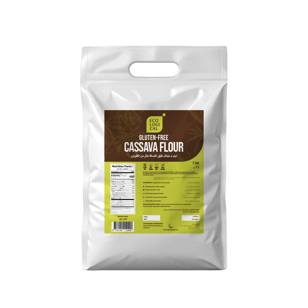 ECOLOGICAL Gluten-Free Cassava Flour, 2.5 Kg