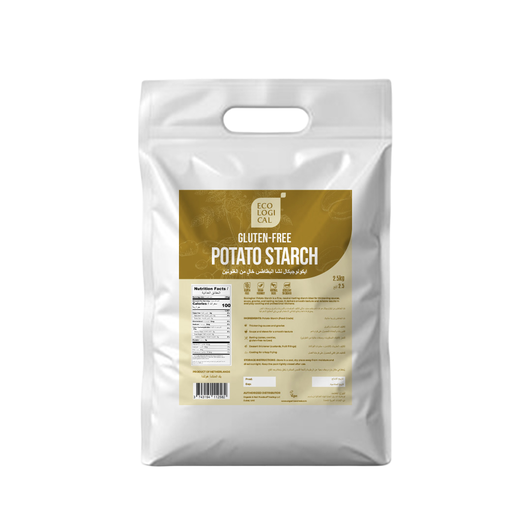ECOLOGICAL Gluten-Free Potato Starch, 2.5 Kg