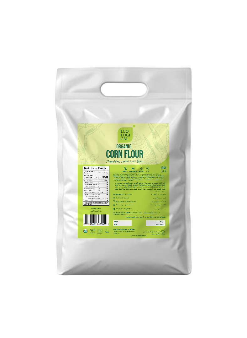 Organic Corn Flour, 2.5 Kg