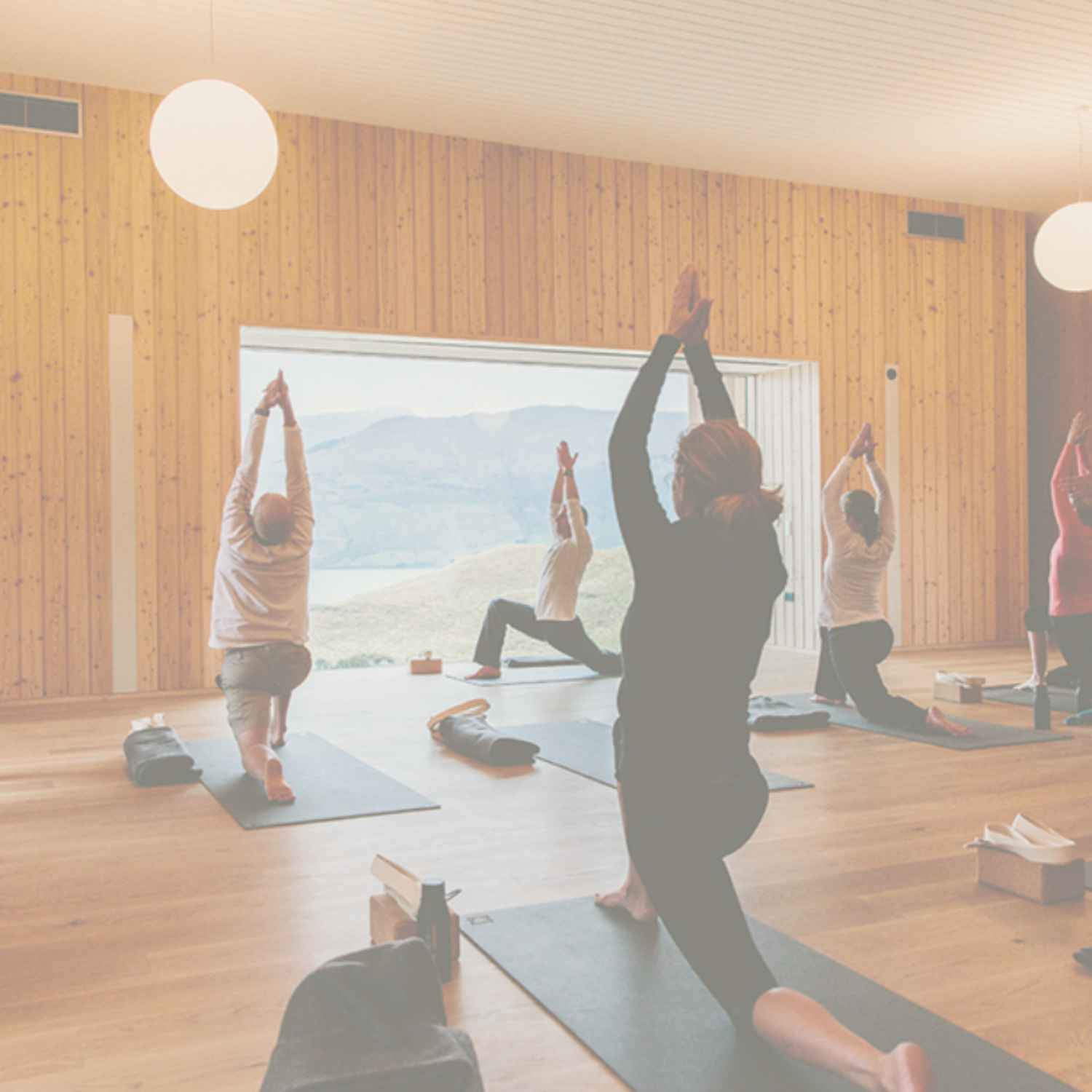Gentle yoga class in the Wheatbelt by Karen Williams