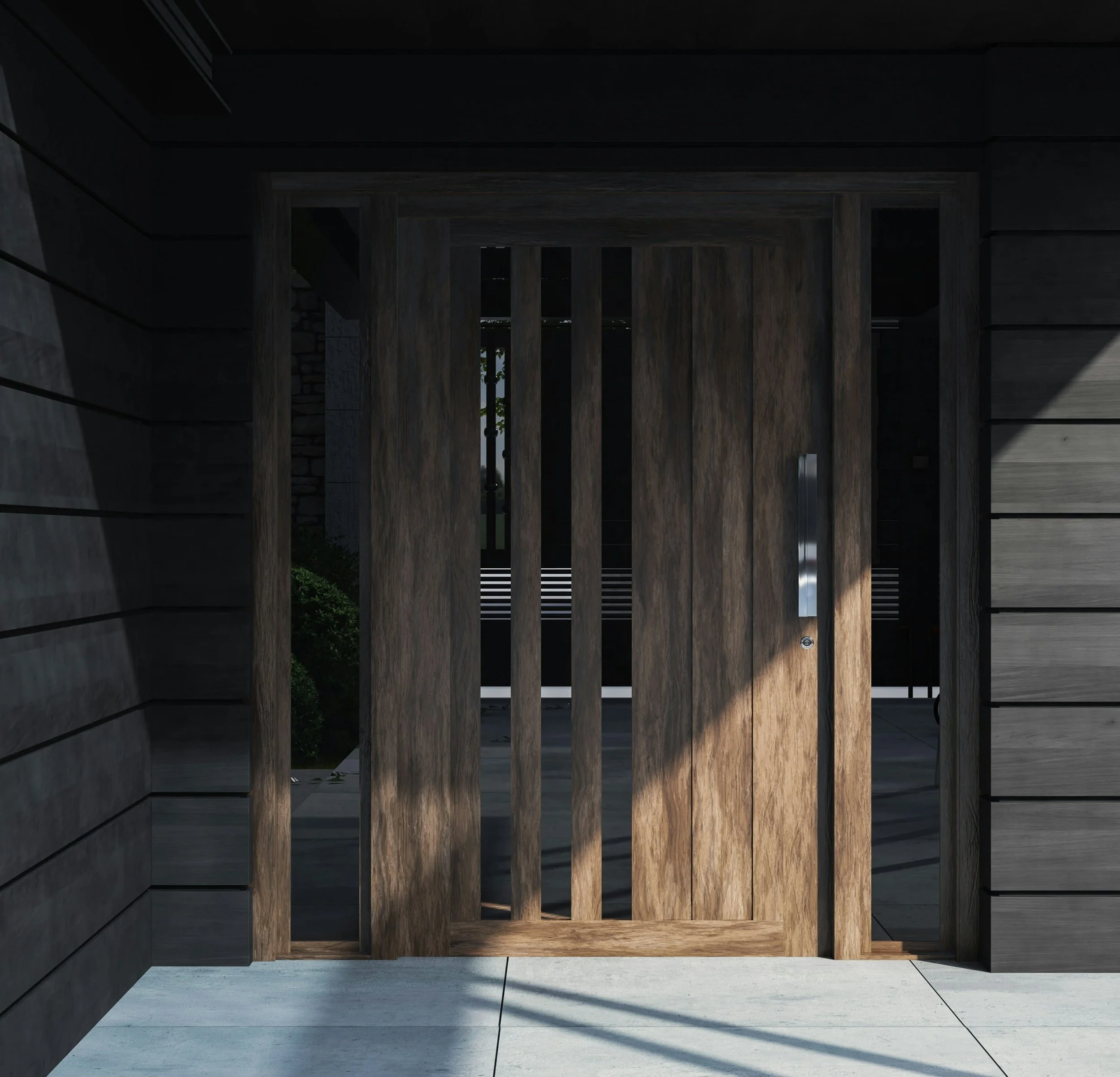 Entrance to a refined private residence showing where bespoke interior design is commonly applied